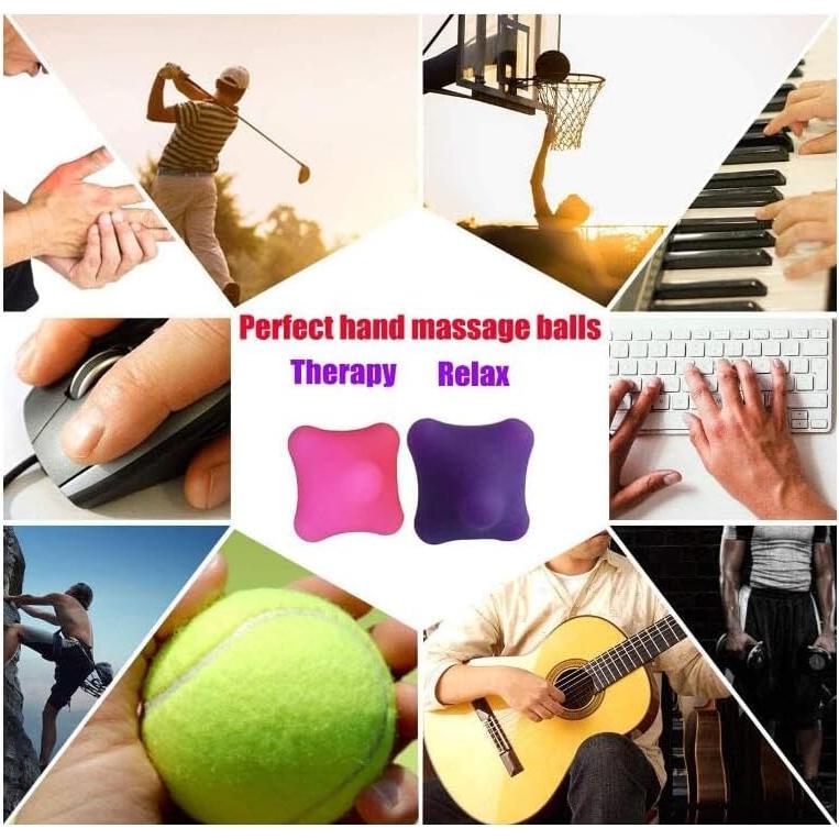 Bolas de Masaje de Mano LOLBUY - Alivio de Dolor y Estrés 2PCS