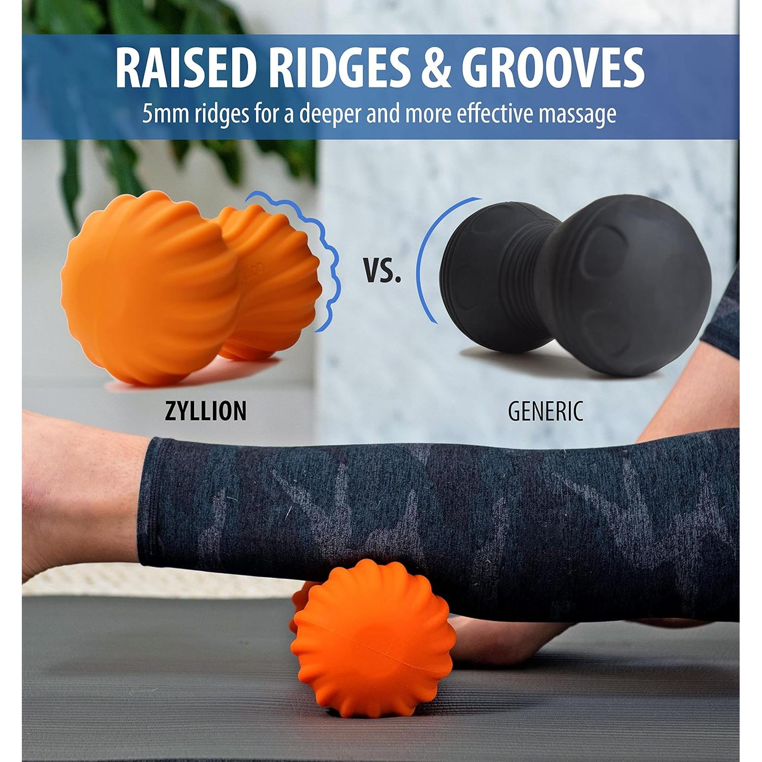 Bola de Masaje Vibrante Zyllion ZMA-30 Recargable Naranja