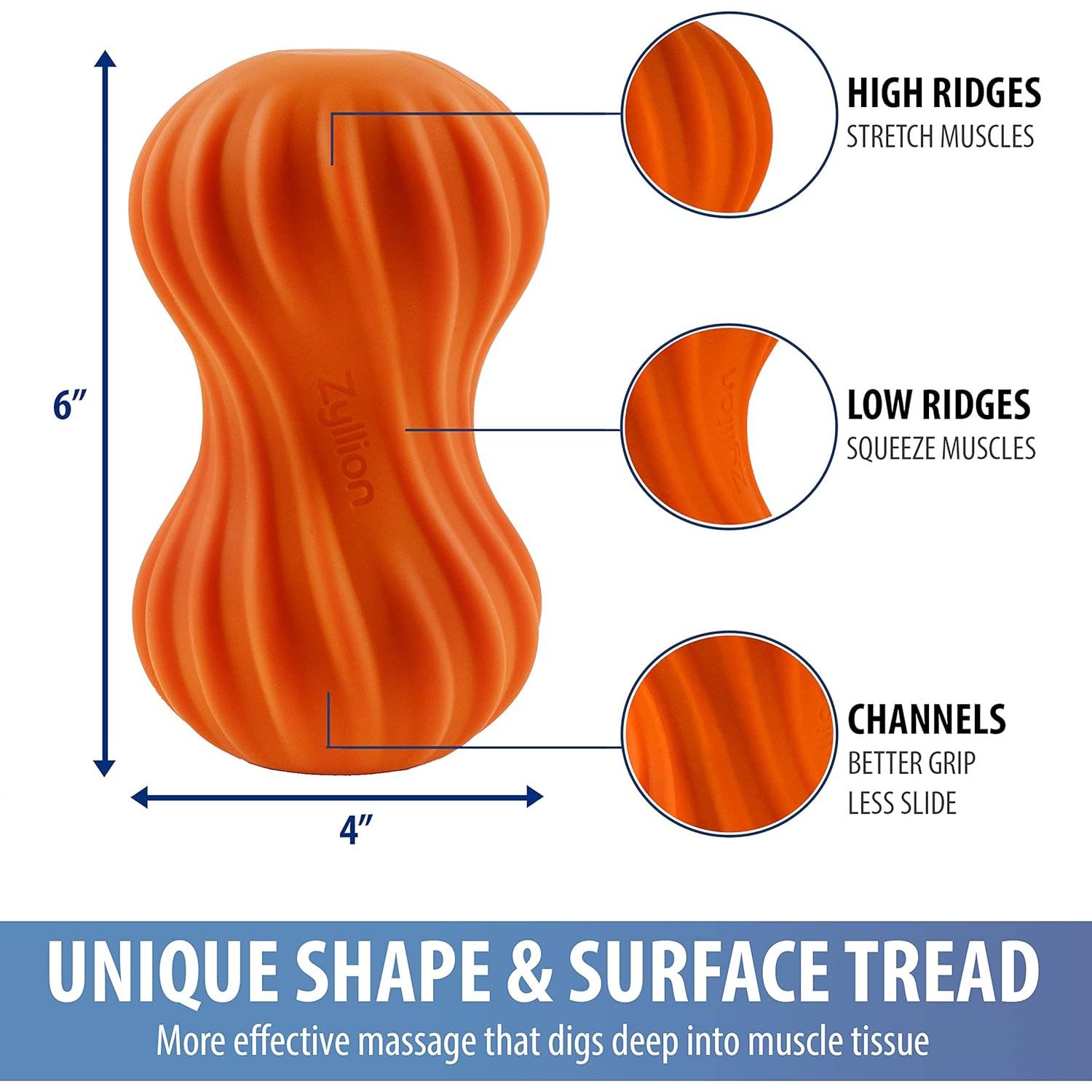 Bola de Masaje Vibrante Zyllion ZMA-30 Recargable Naranja