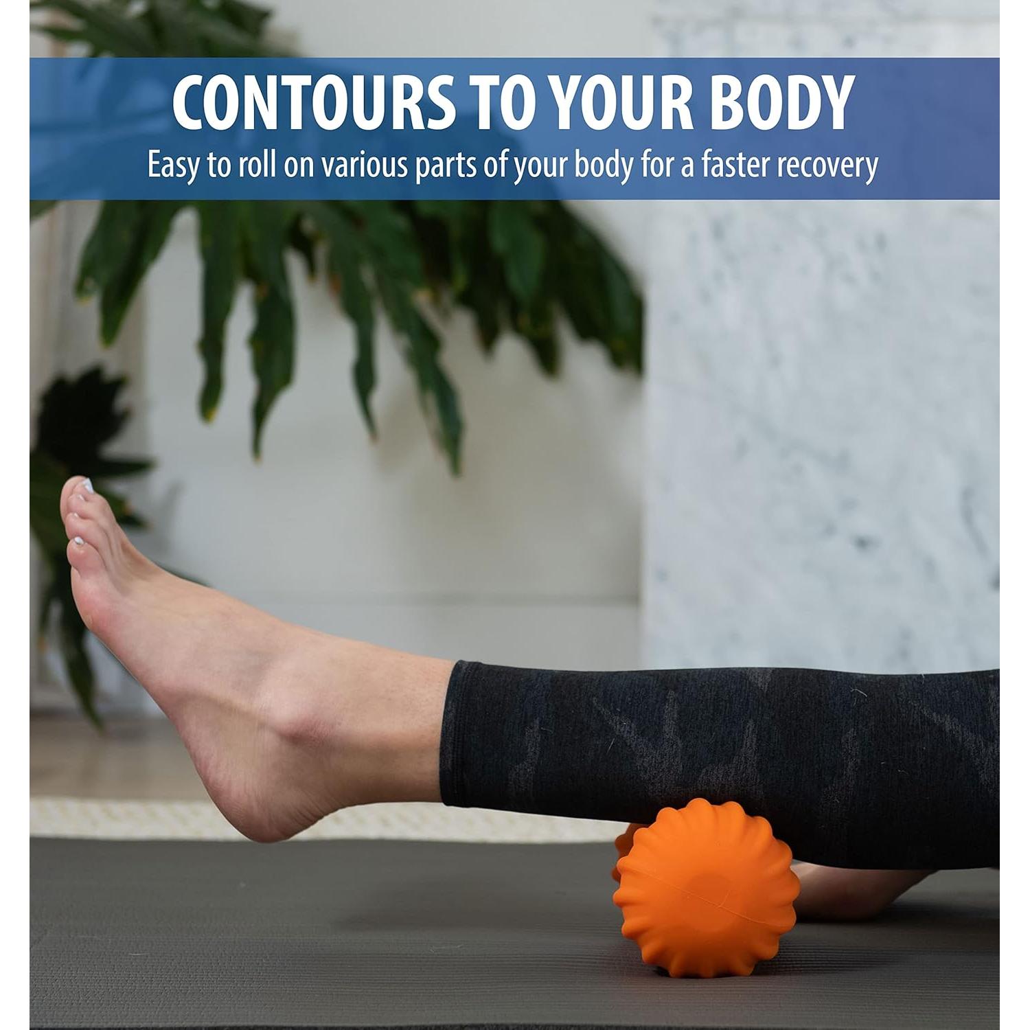 Bola de Masaje Vibrante Zyllion ZMA-30 Recargable Naranja