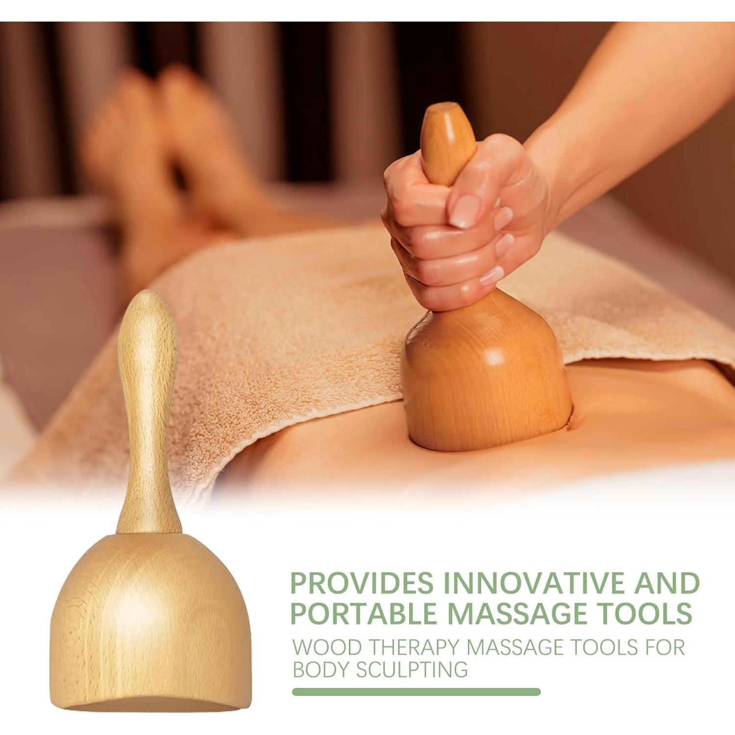 Kit de Masaje de Madera AICNLY 4 Piezas Drenaje Linfático
