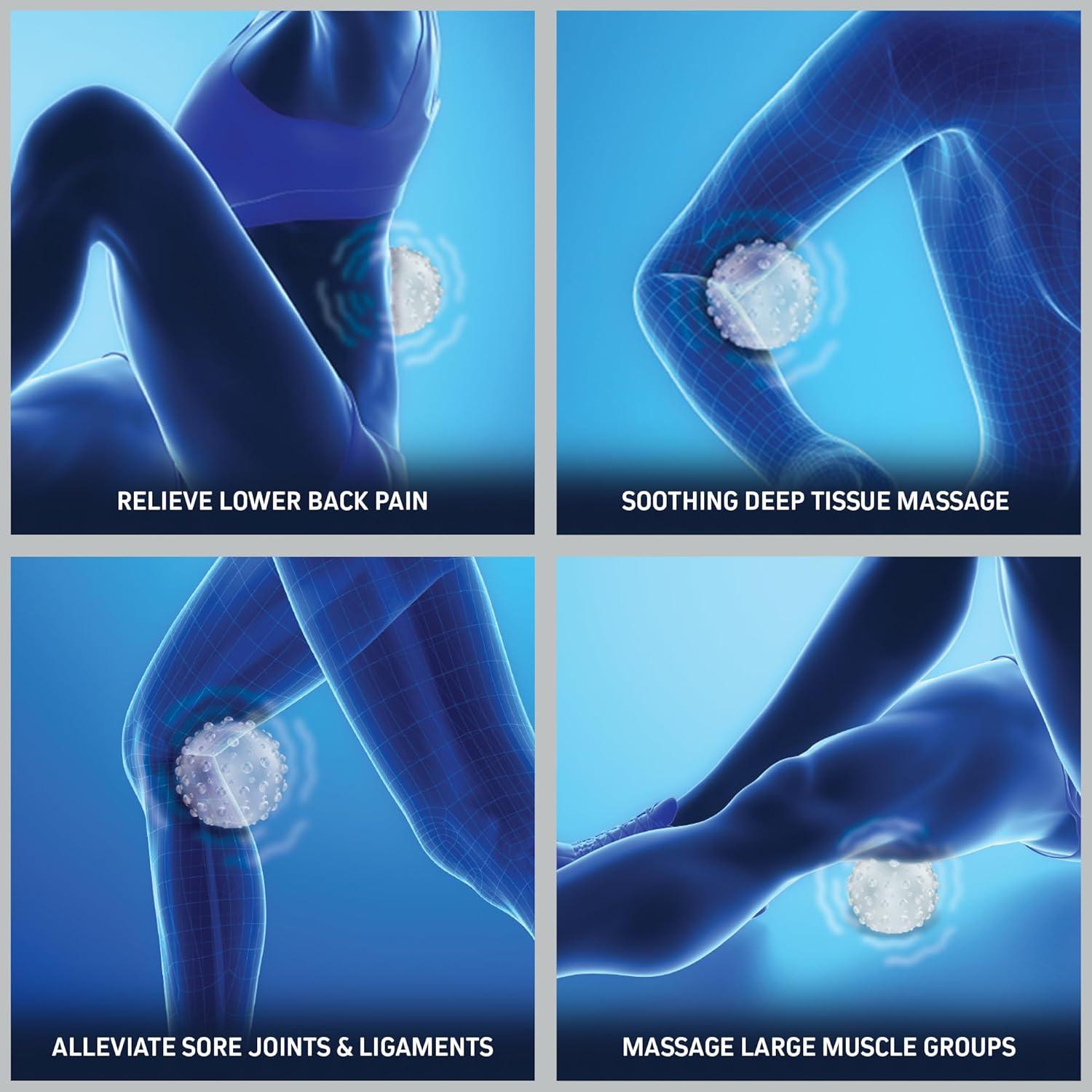 Bola de Masaje Vibrante FirstHealth FH1042, Silicona, 2 Velocidades