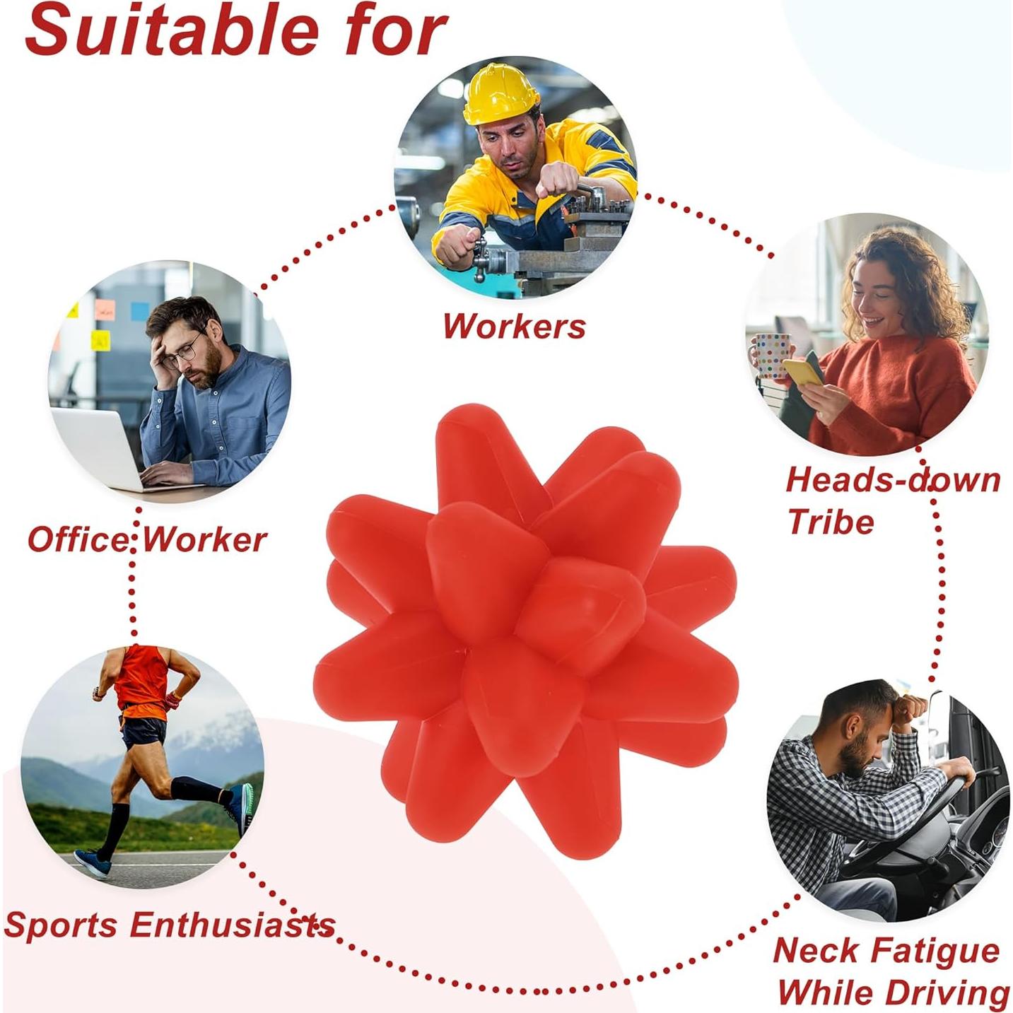 Bola de Masaje de Silicona VOCOSTE para Liberación Miofascial