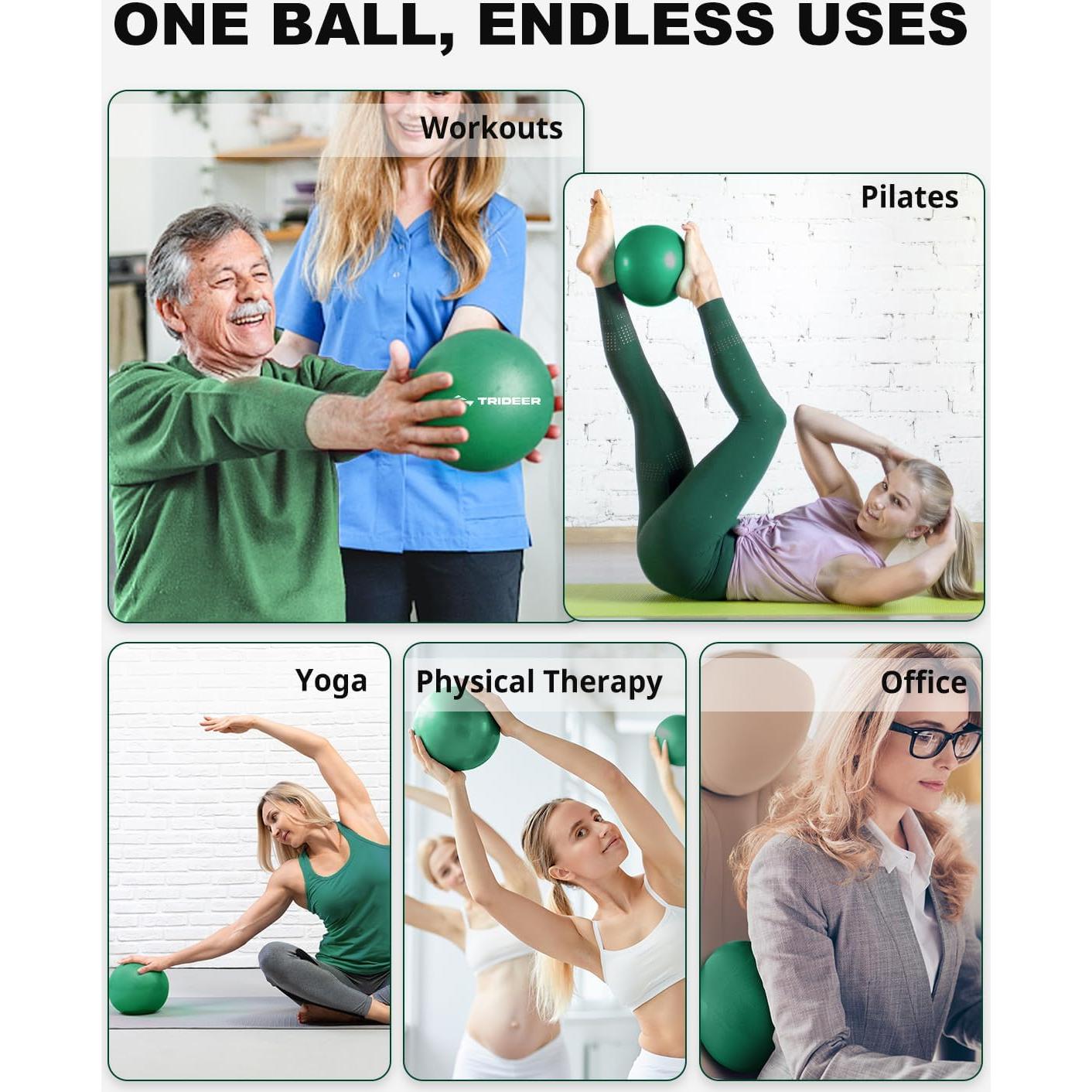 Bola de Ejercicio Trideer 22.86 cm Antideslizante Verde