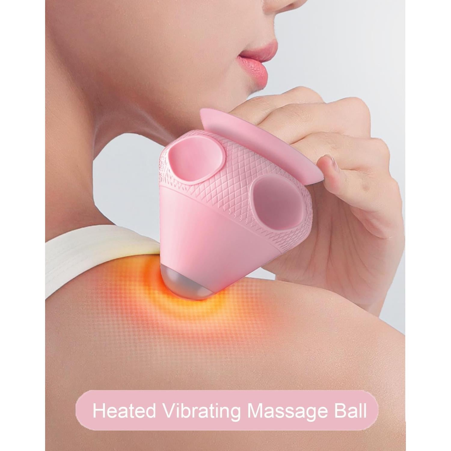 Bola de Masaje Vibrante con Calor Asinhe 6.6cm Portátil