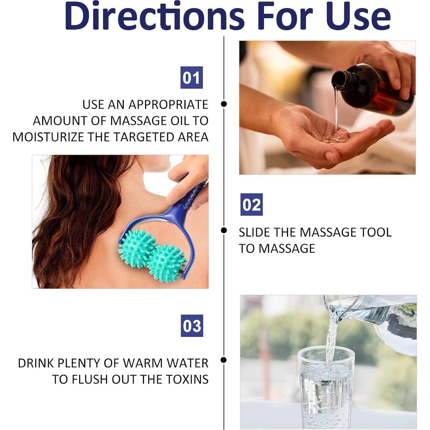 Rodillo de Masaje Espinoso APLZGMG 20x11x5.5cm Alivio Dolor