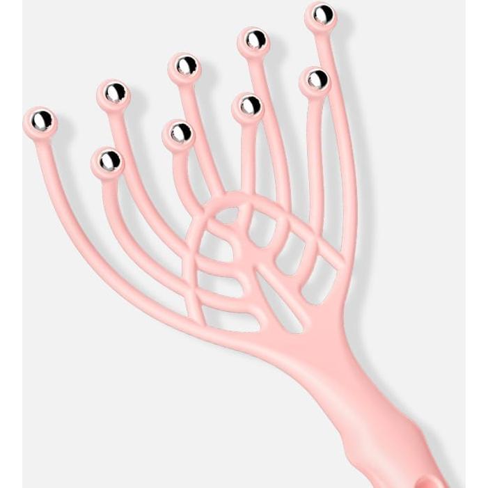 Masajeador de Cabeza y Cuero Cabelludo 9 Garras Acero