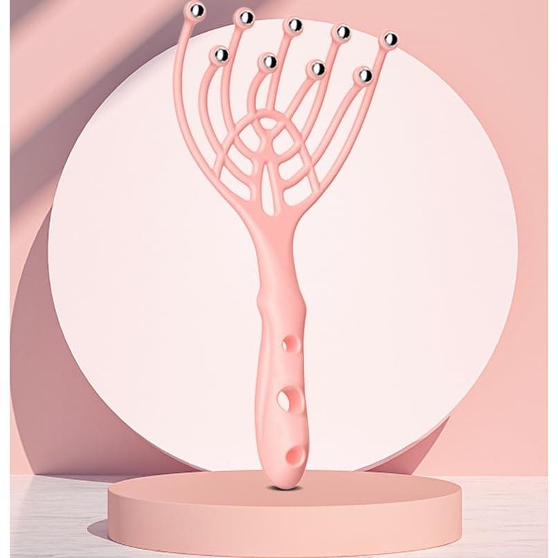 Masajeador de Cabeza y Cuero Cabelludo 9 Garras Acero