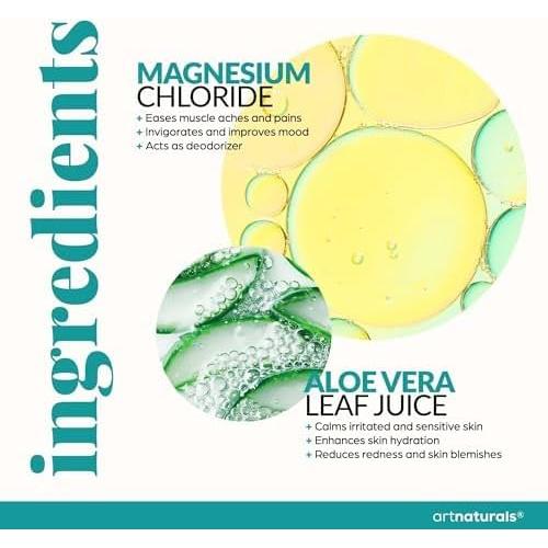 Set de Terapia de Magnesio ArtNaturals 355 ml + 236 ml