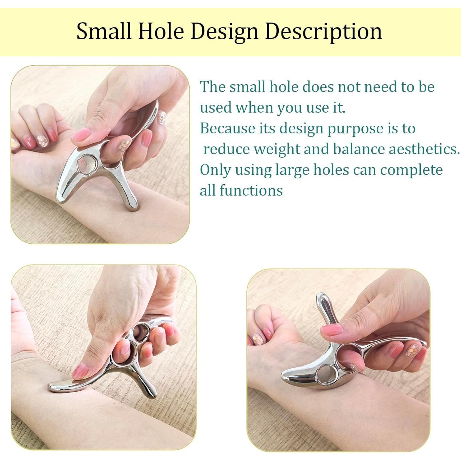 Herramienta de Masaje Gua Sha BYYDDIY con Protector de Pulgar