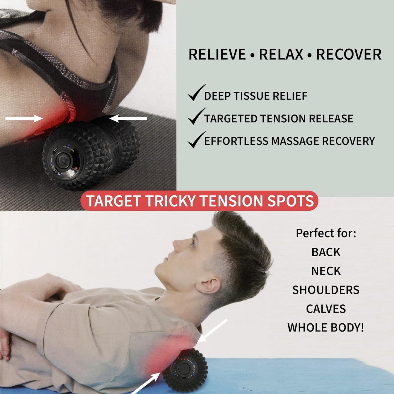 Bola de Masaje Vibrante Exelleon 4 Velocidades 8.89cm