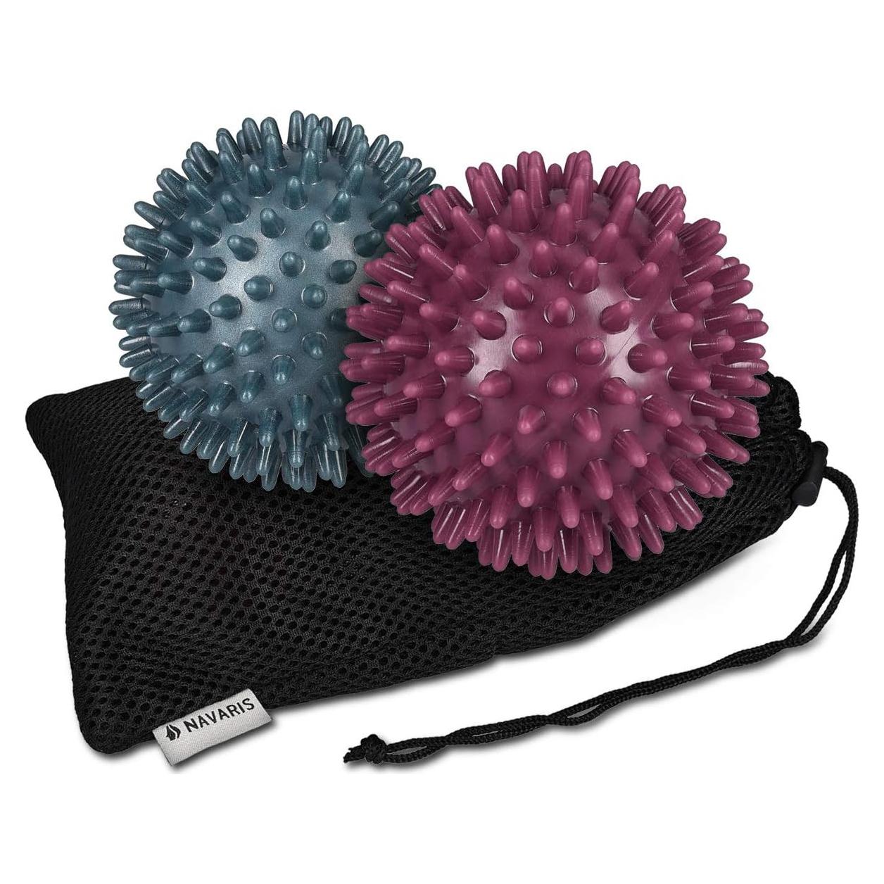 Set de 2 Pelotas de Masaje Espinosas Navaris - Ø 8 cm
