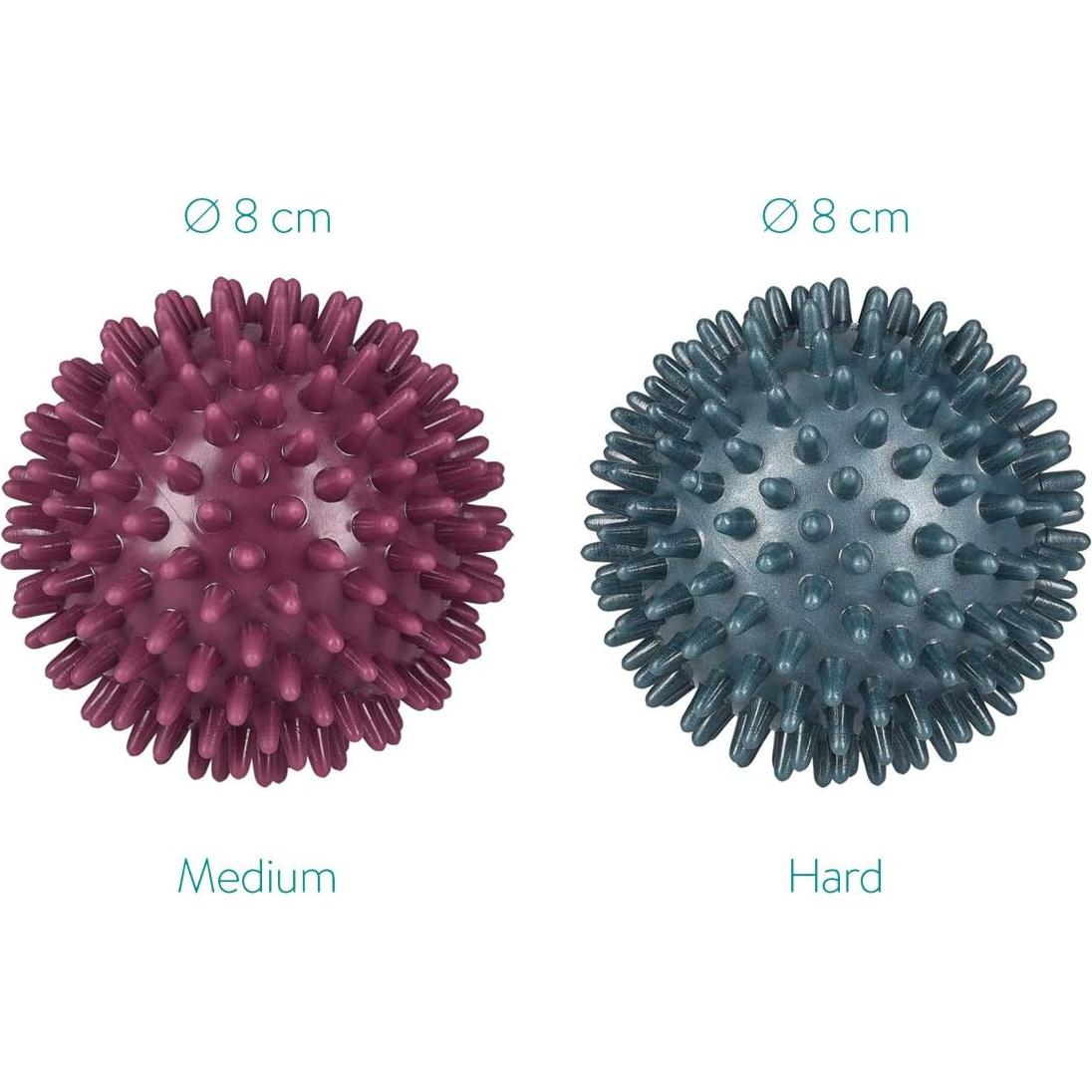 Set de 2 Pelotas de Masaje Espinosas Navaris - Ø 8 cm
