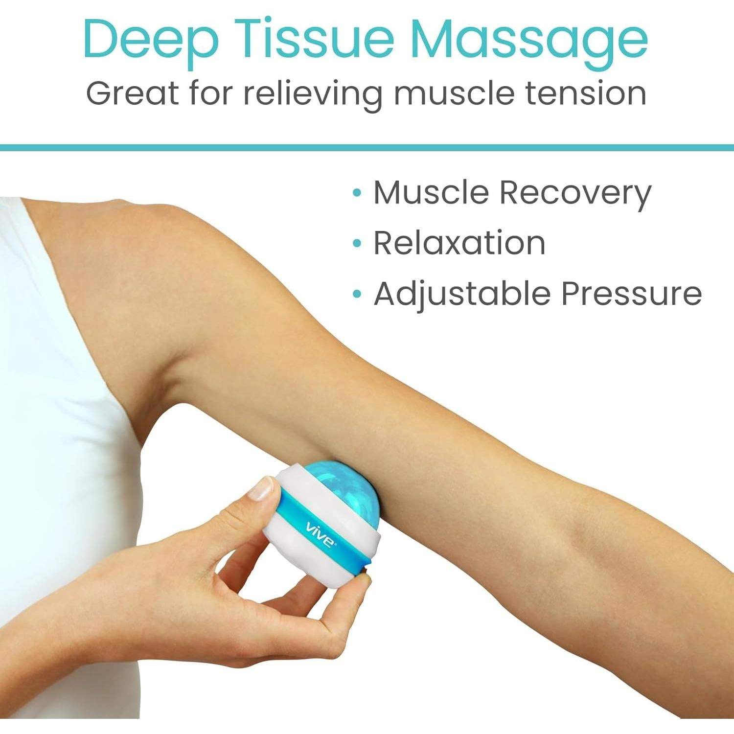 Rodillo de Masaje Vive Health - Terapia Manual para Alivio Muscular