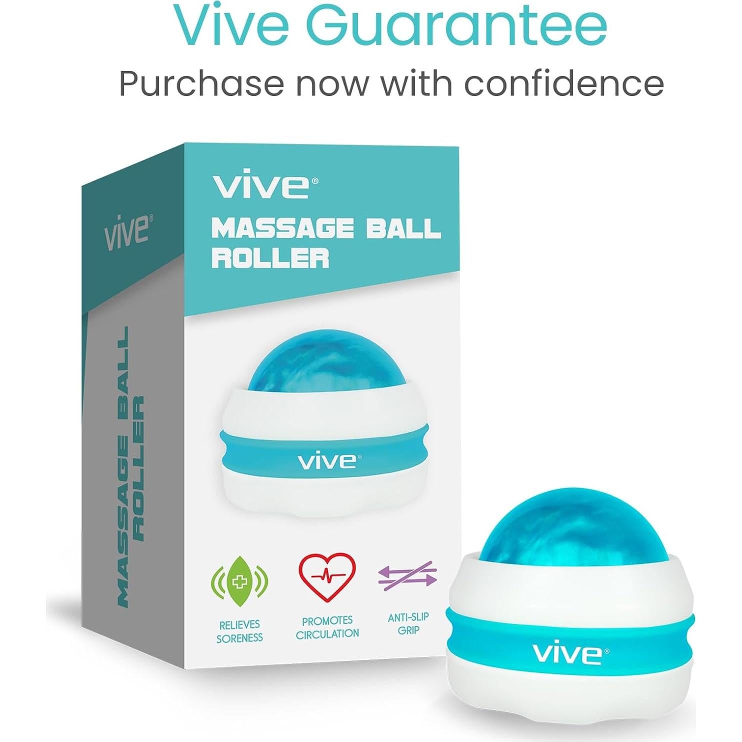 Rodillo de Masaje Vive Health - Terapia Manual para Alivio Muscular