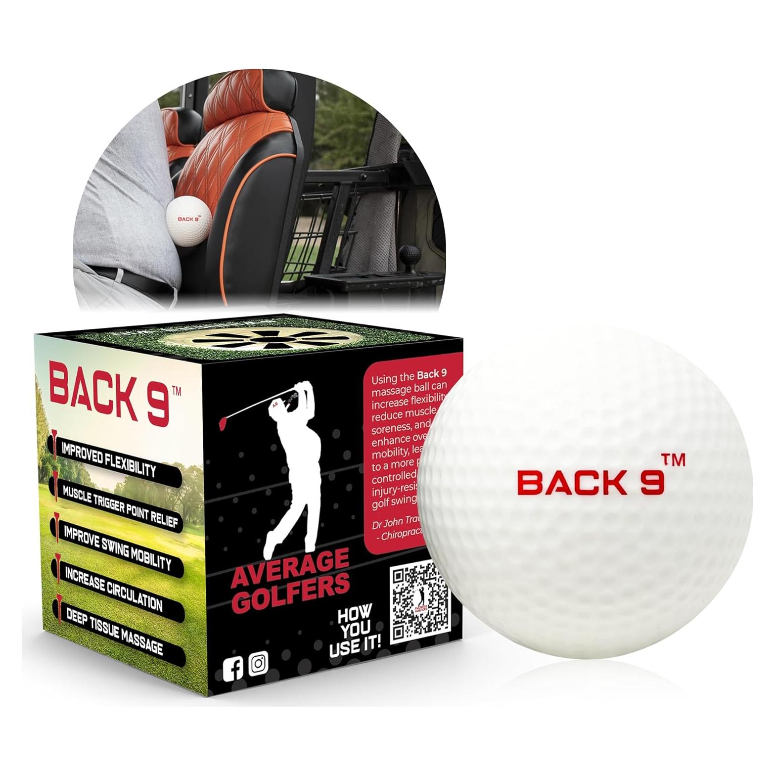 Bola de Masaje BACK 9 para Alivio Muscular y Yoga 8.89 cm