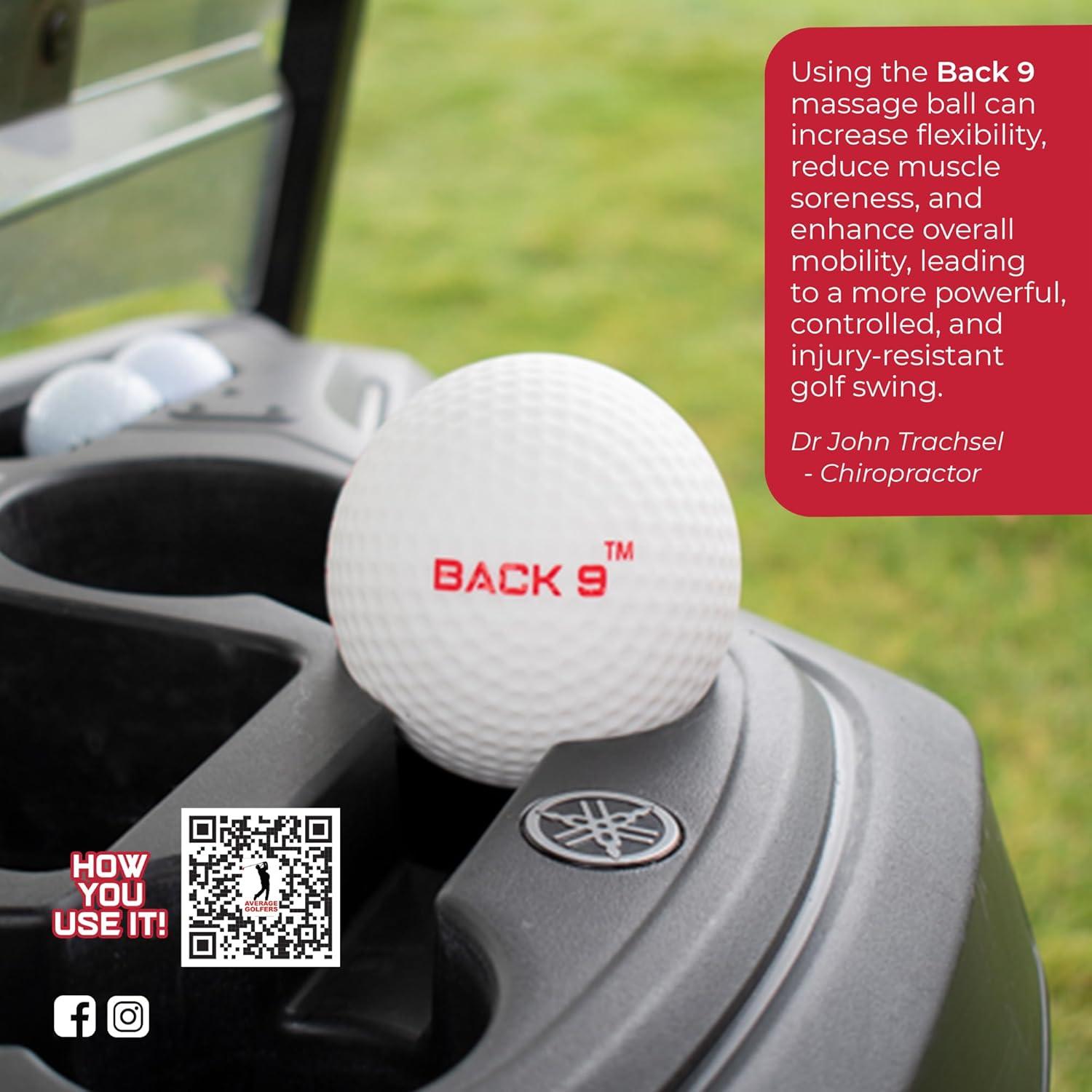 Bola de Masaje BACK 9 para Alivio Muscular y Yoga 8.89 cm