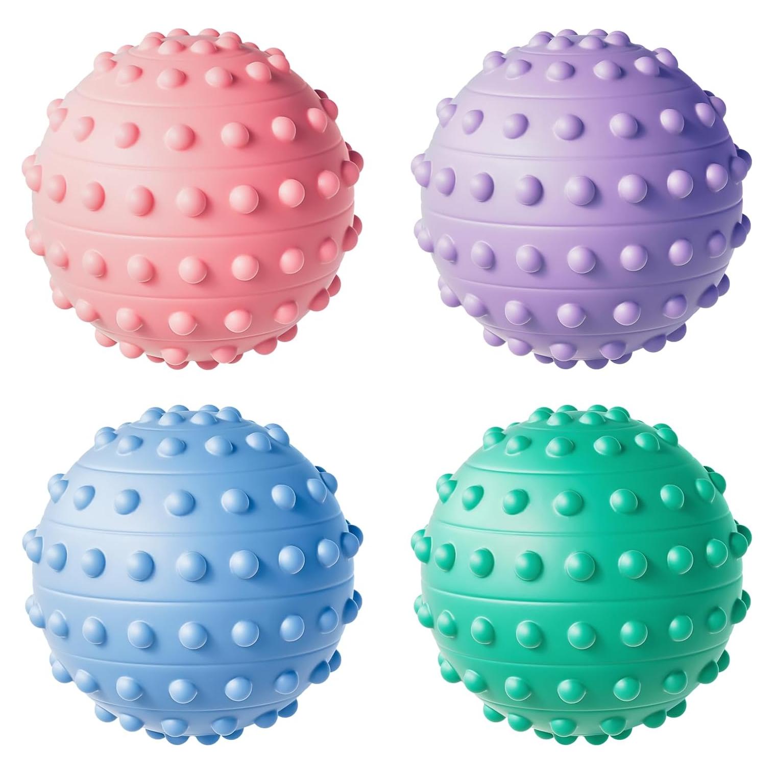 Bolas de Masaje Espinosas HSOOVZN 4 Pcs 4.83 cm Alivio Dolor