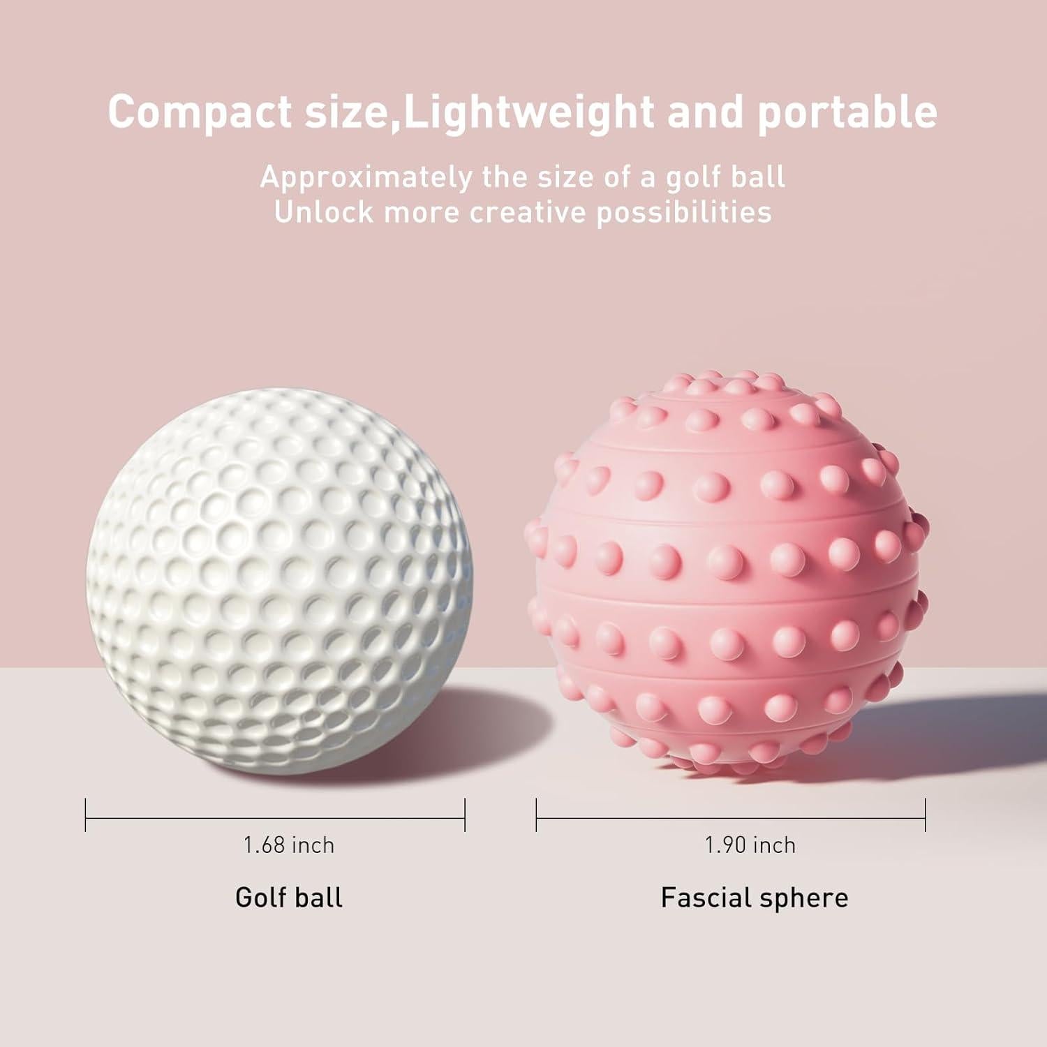 Bolas de Masaje Espinosas HSOOVZN 4 Pcs 4.83 cm Alivio Dolor