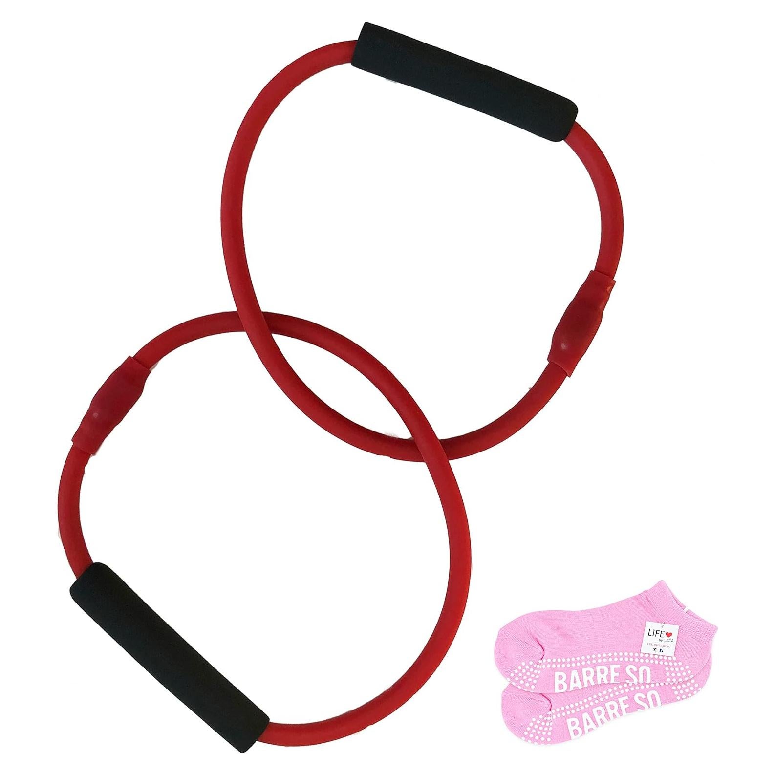 Barra Roja Doble Tubo Vida por Lexie + Calcetines Antideslizantes