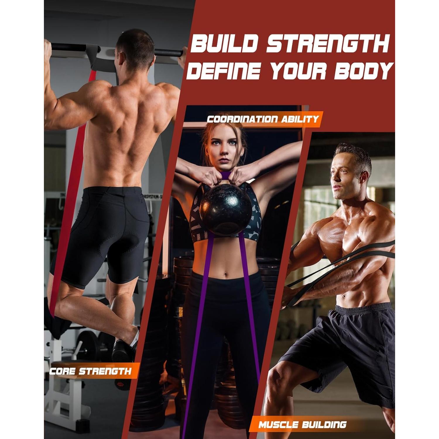 Juego de Bandas de Resistencia Fitense 6 Niveles para Pull Up