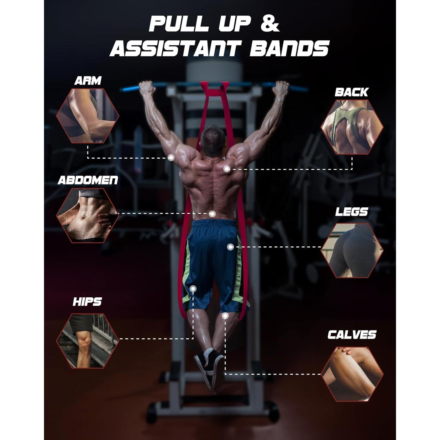 Juego de Bandas de Resistencia Fitense 6 Niveles para Pull Up
