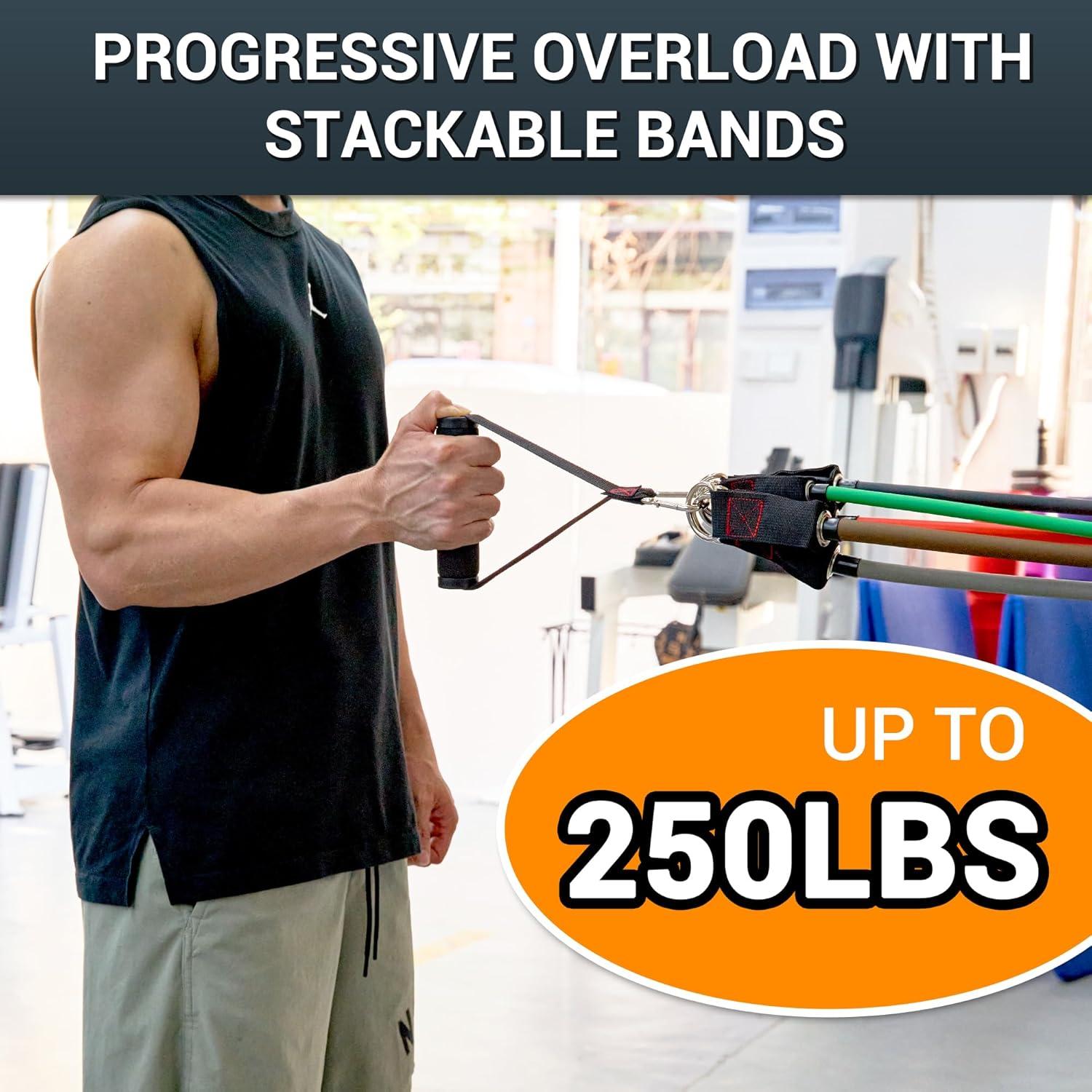 Bandas de Resistencia TheFitLife TFL-Resbands 5 Niveles 113kg