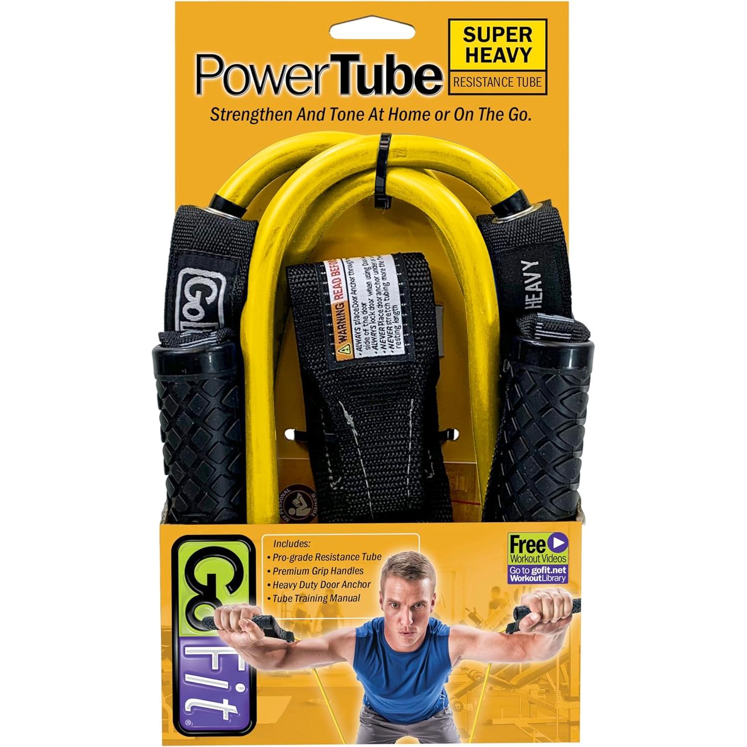 Tubo de Resistencia GoFit GF-4TUB-SH(70) 31.75 kg Amarillo