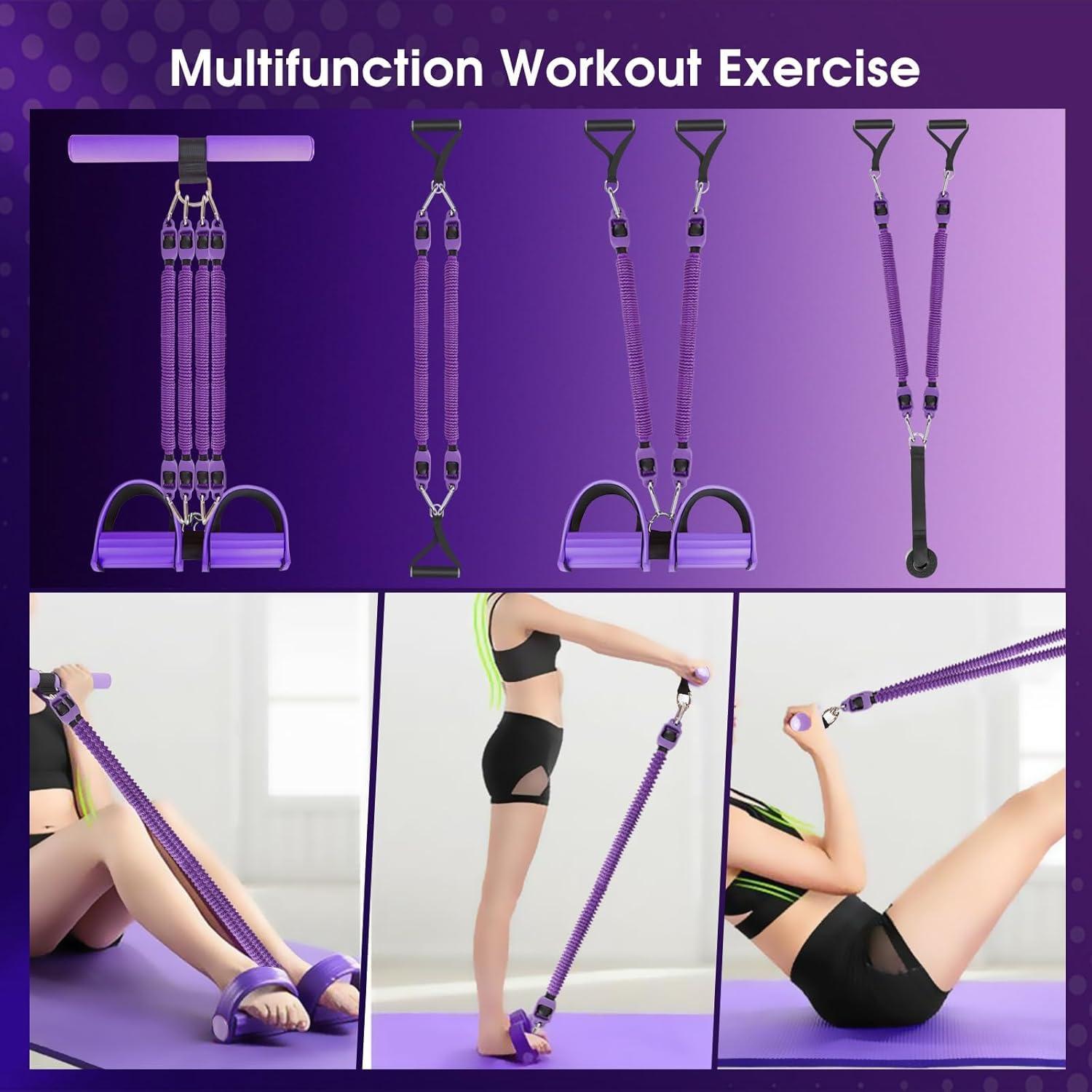 Banda de Resistencia de Pedal FEFURS 2025 - 4 Tubos 11.34 kg