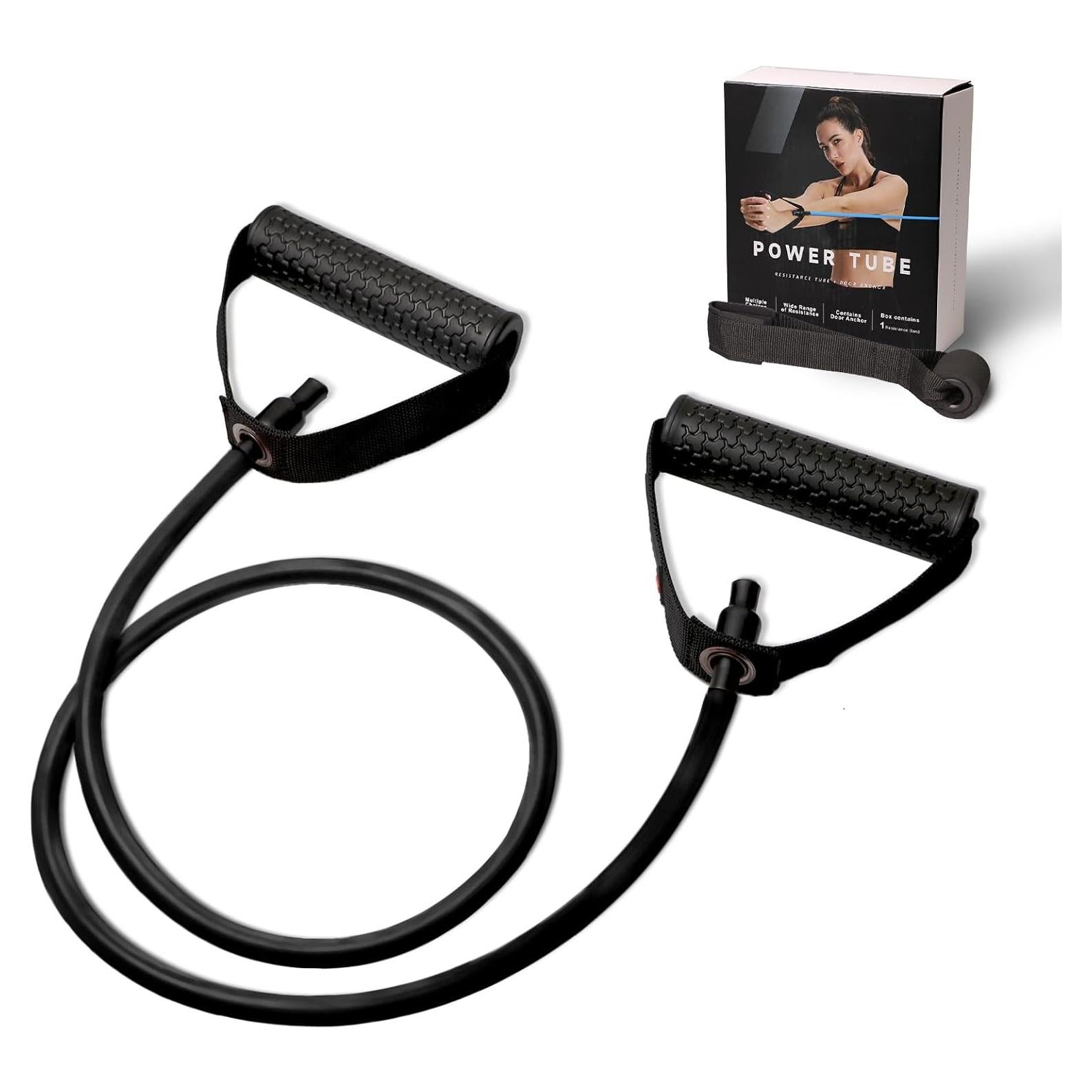 Bandas de Resistencia Zhiamz con Mangos - Láttex Natural, 5 Niveles