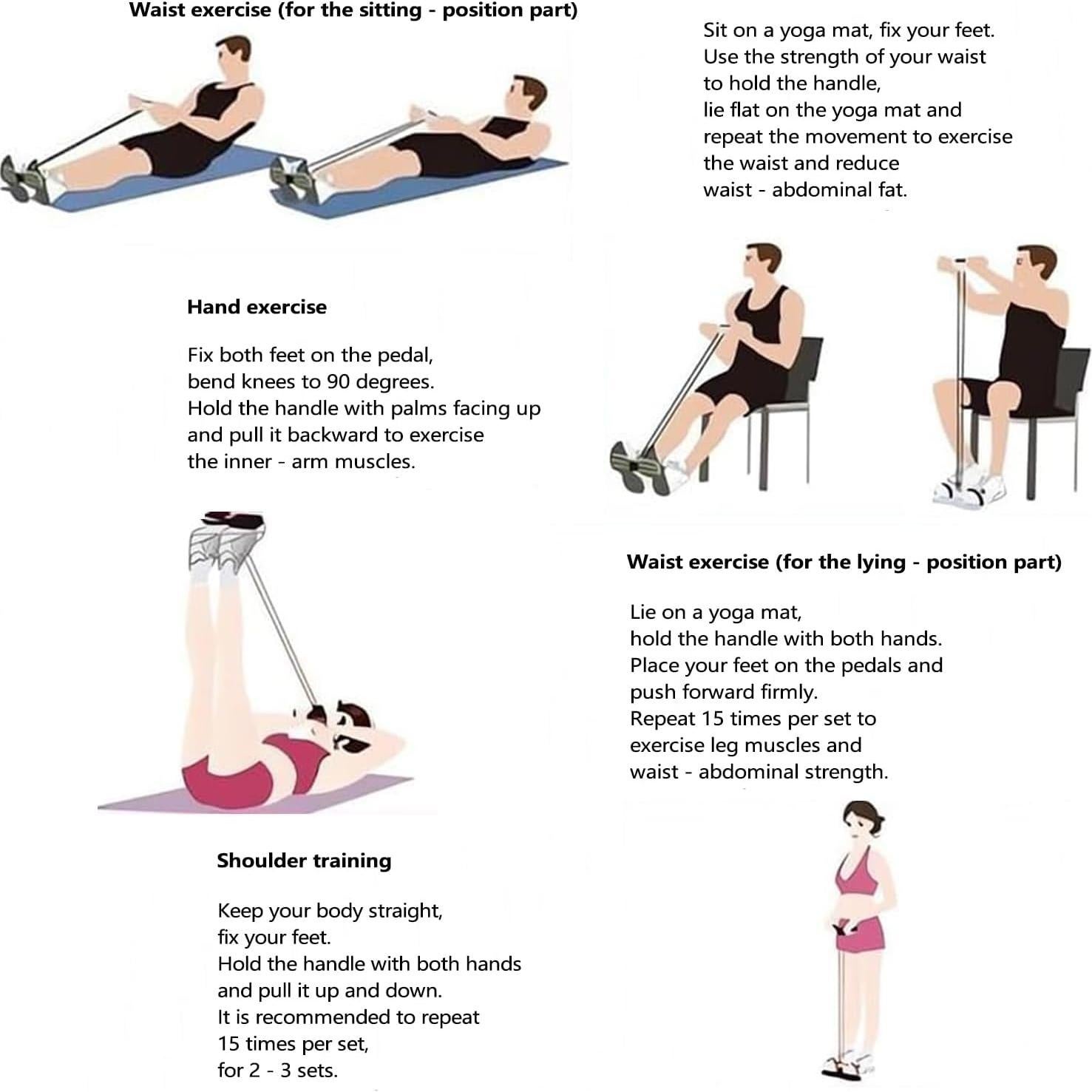 Banda de Resistencia Pedal Pro Lenporl con Banda Figura 8