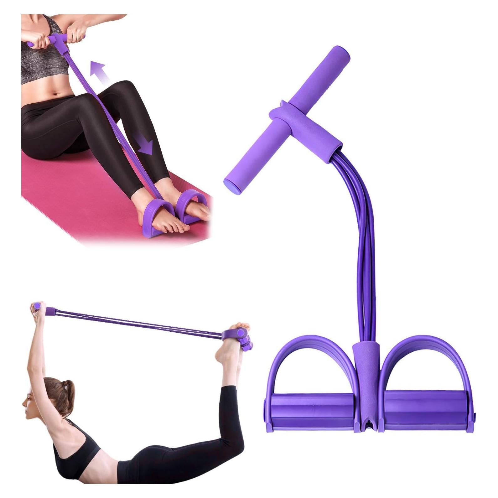 Banda de Resistencia Fitness TFLAOH 21 Tubos Pedal Tobillo