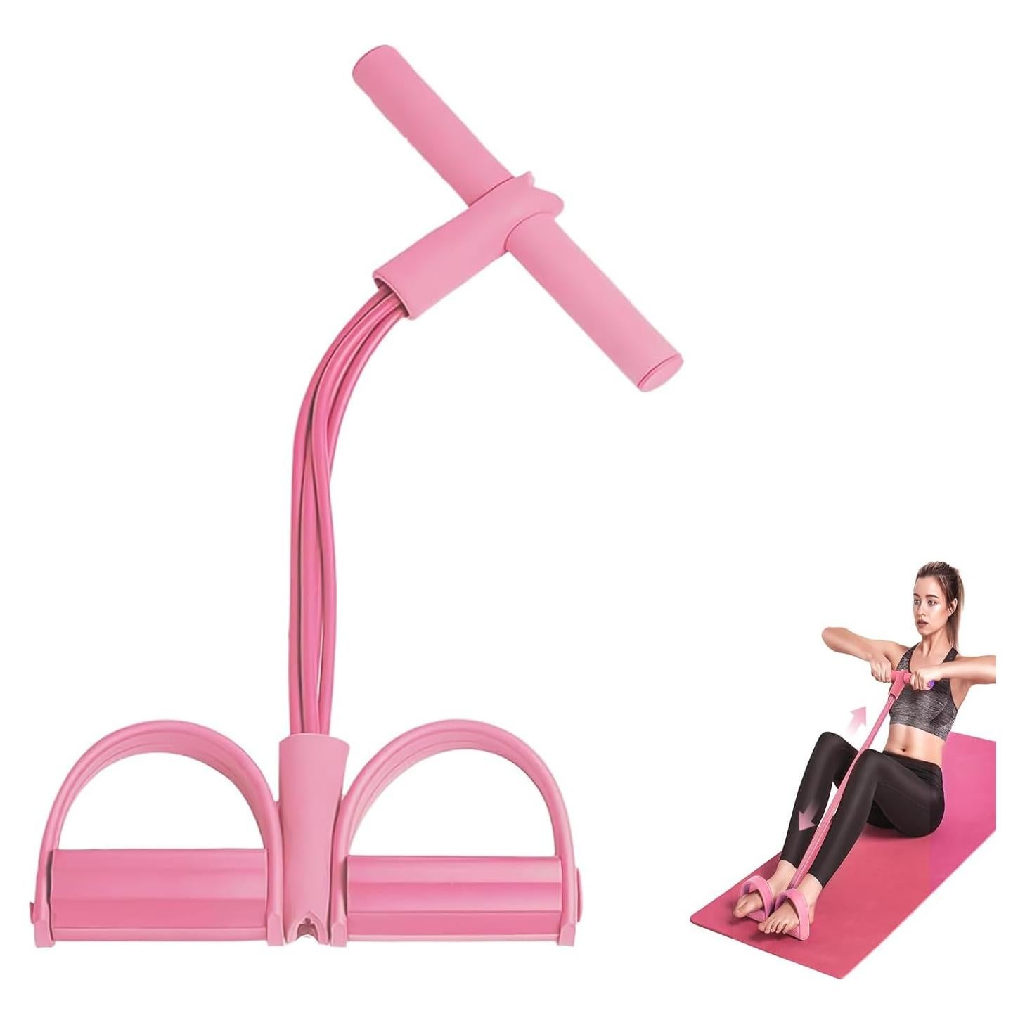Bandas de Resistencia Fitness Mrryiio 21 Tubos Rosa 4 Niveles