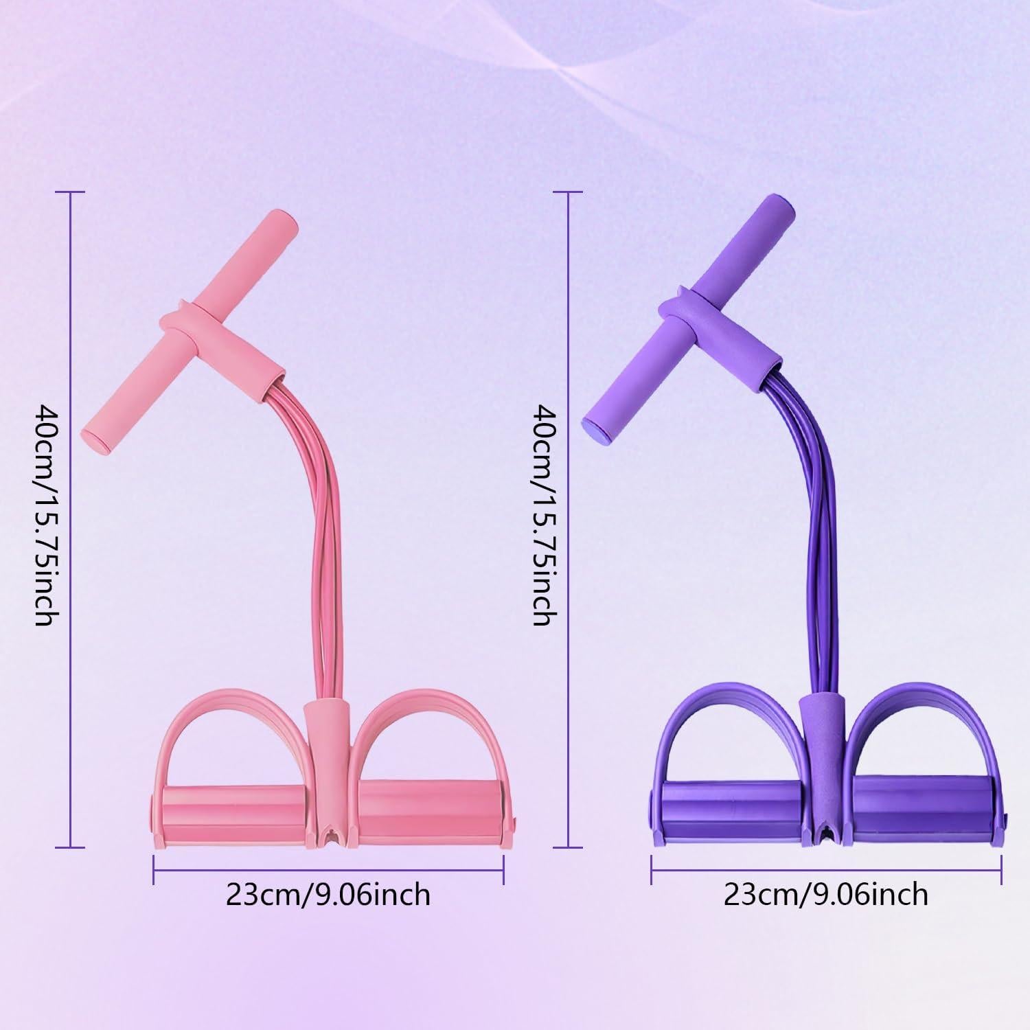 Bandas de Resistencia Fitness Mrryiio 21 Tubos Rosa 4 Niveles