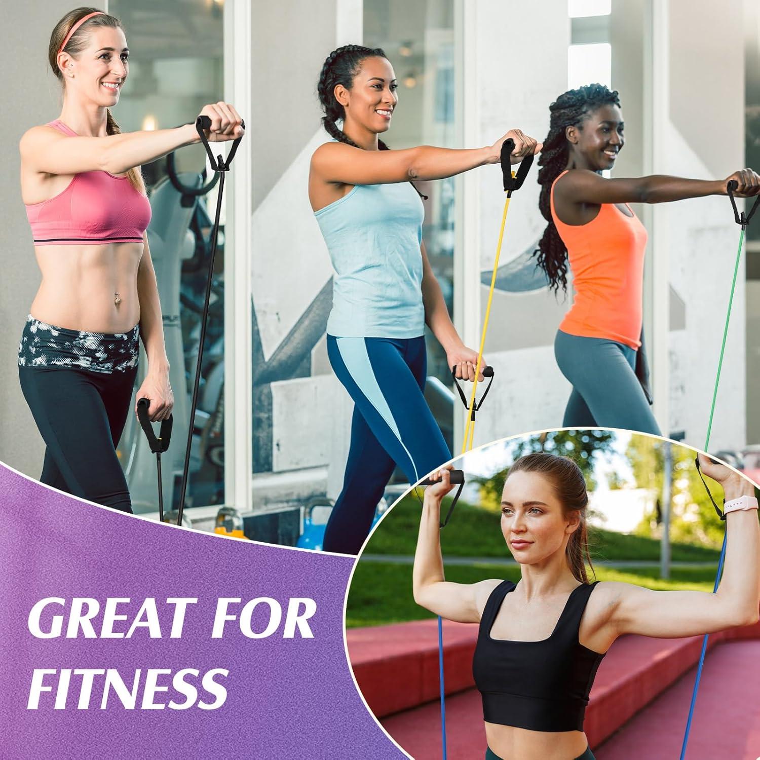 Set de 10 Bandas de Resistencia Shappy Multicolor 9-27 kg