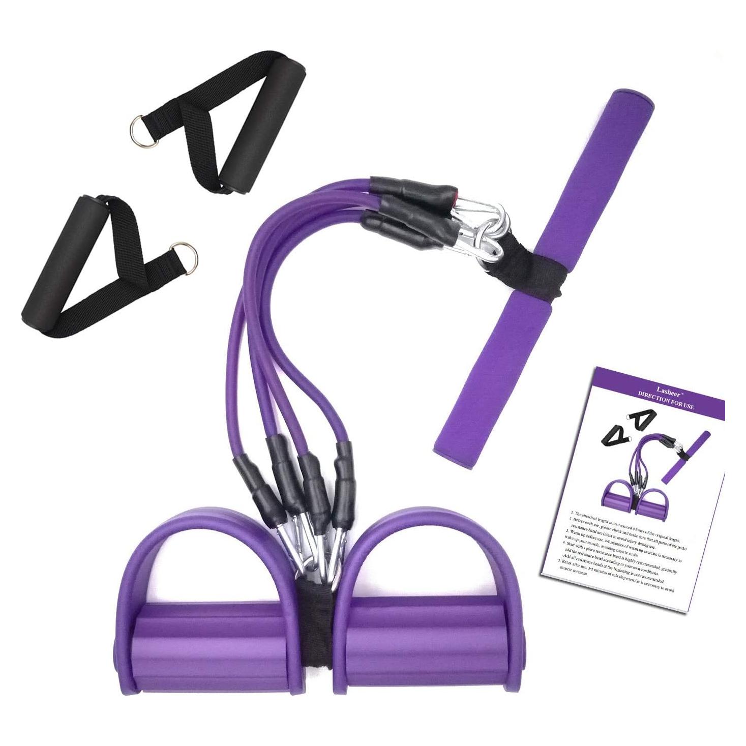 Banda de Resistencia de Pedal Sanmily 4 Tubos Antideslizante