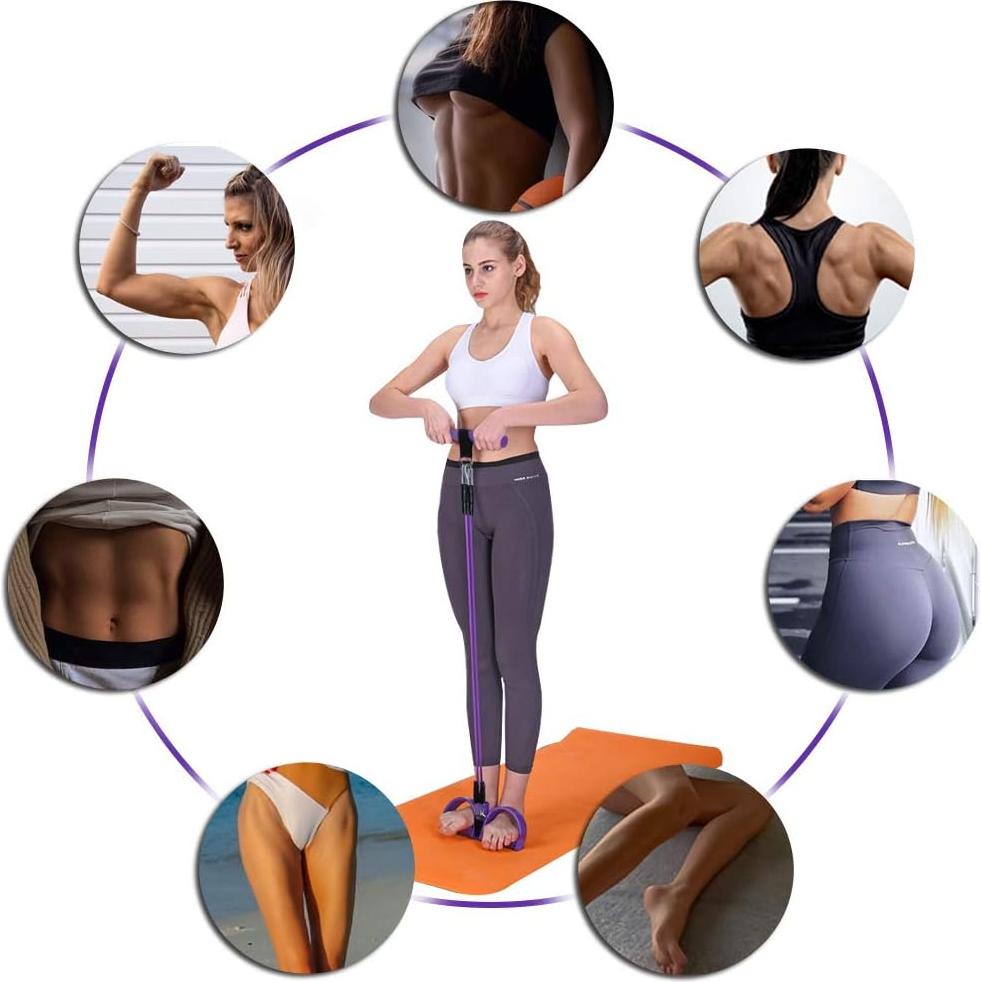 Banda de Resistencia de Pedal Sanmily 4 Tubos Antideslizante