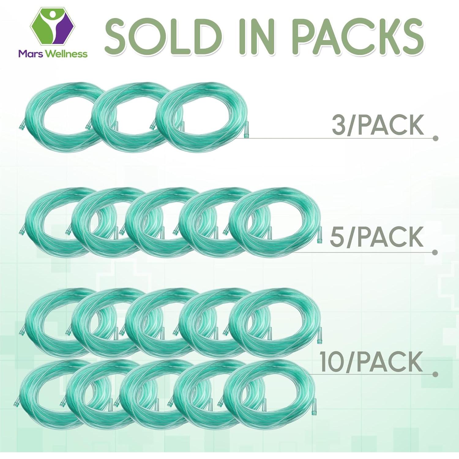 Tubería de Oxígeno Mars Wellness 7.62m Verde Premium - Paquete de 3