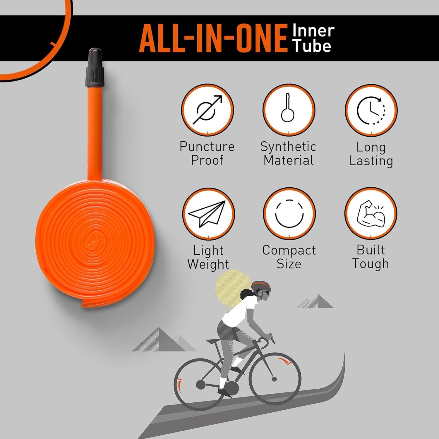 Tubo Interior Tubolito S-Tubo Road 700C x 18-32mm Válvula Presta