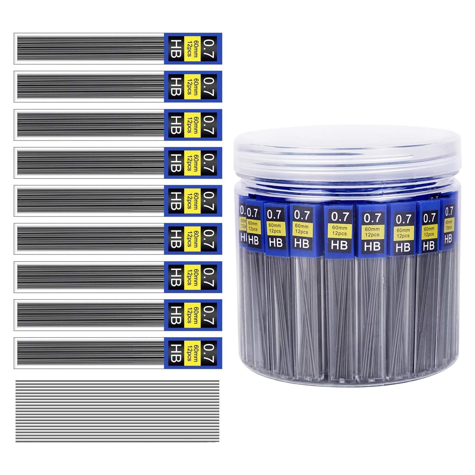 Recargas de Plomo Morepack 0.7 mm HB - 840 Piezas en 70 Tubos