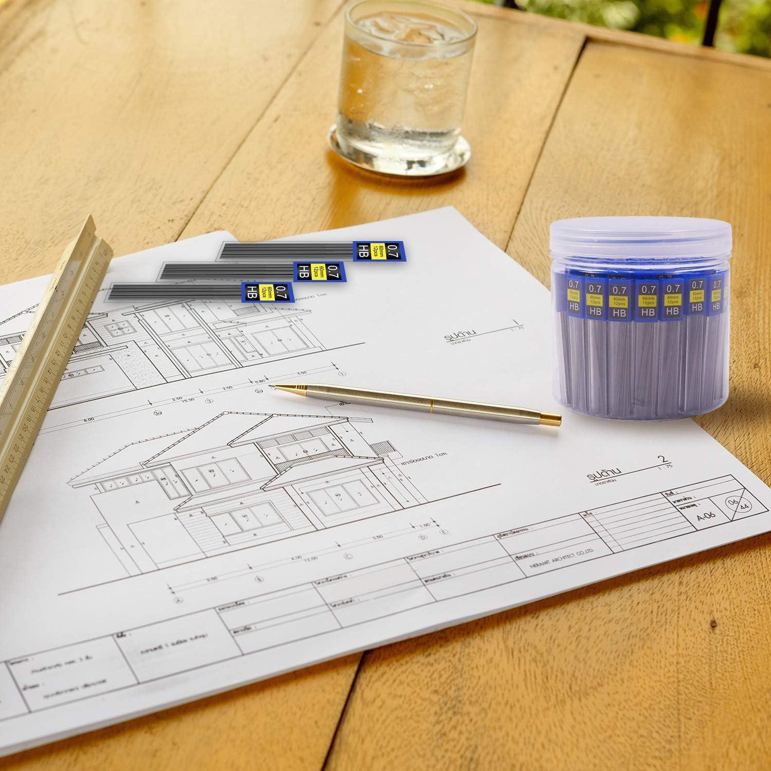 Recargas de Plomo Morepack 0.7 mm HB - 840 Piezas en 70 Tubos