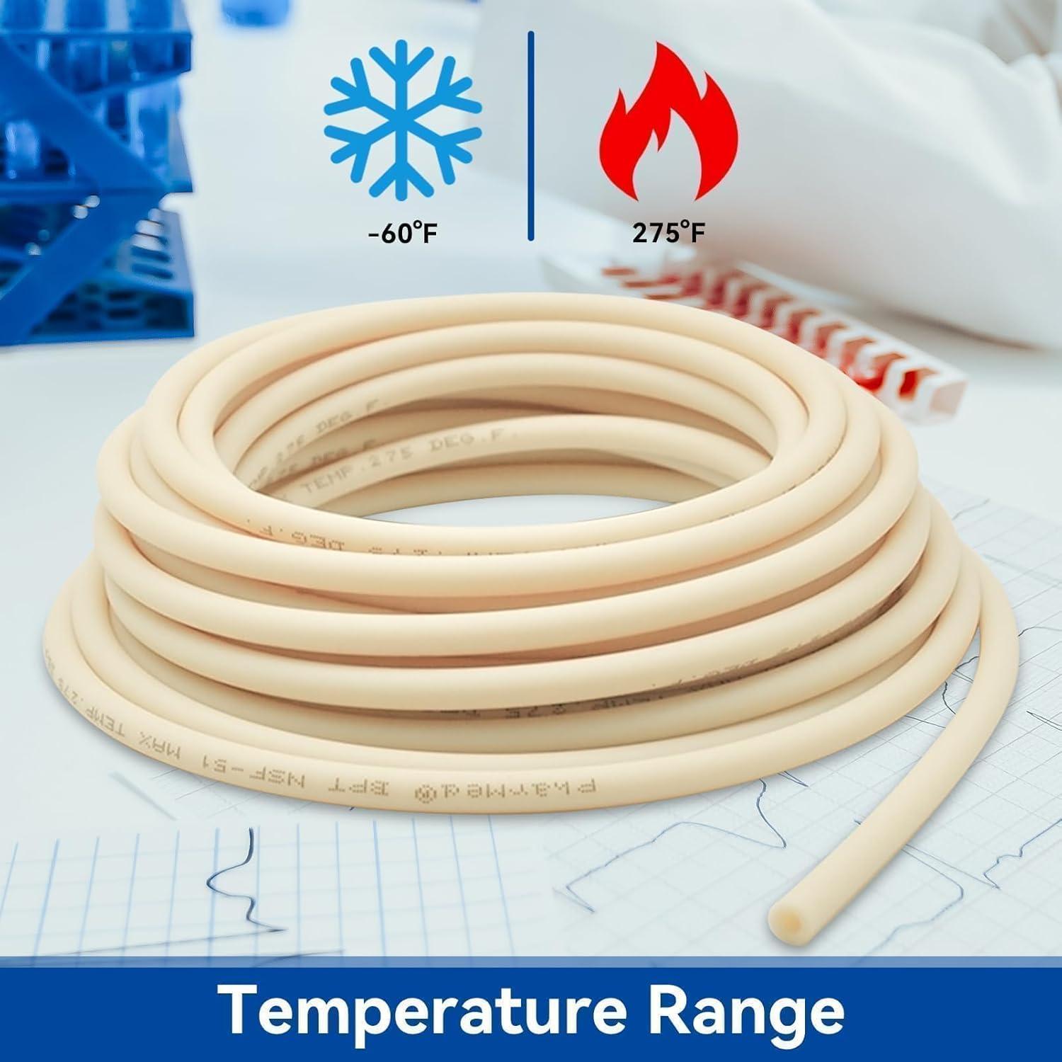 Silicone Tubing, 1 Meter 3x5mm BPT Peristaltic Pump Tube Silicone Peristaltic Resistant Peristaltic Pump Flexible Hose for Testing Products Accessories 3x5mm BPT