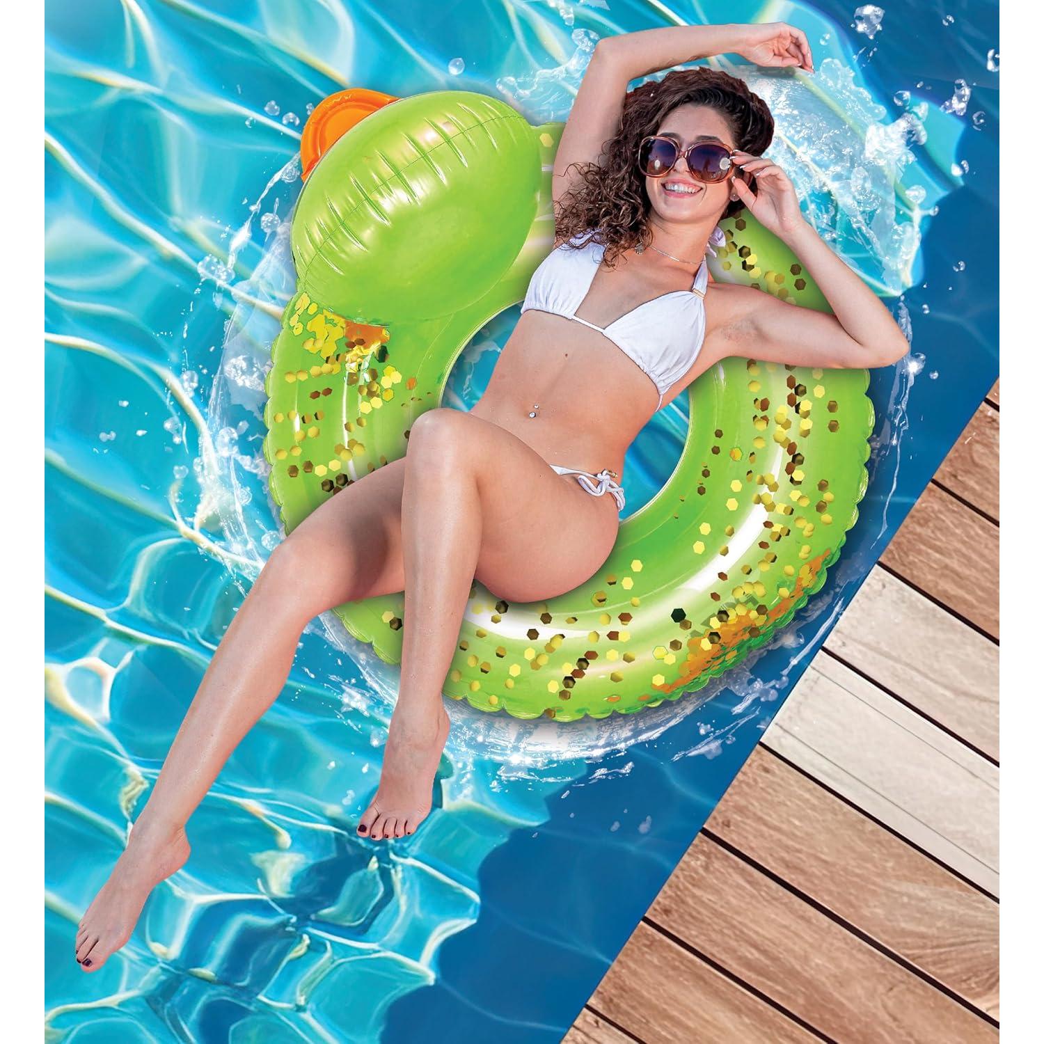 Flotador Inflable de Pato POZA 91 cm Vinilo Resistente UV