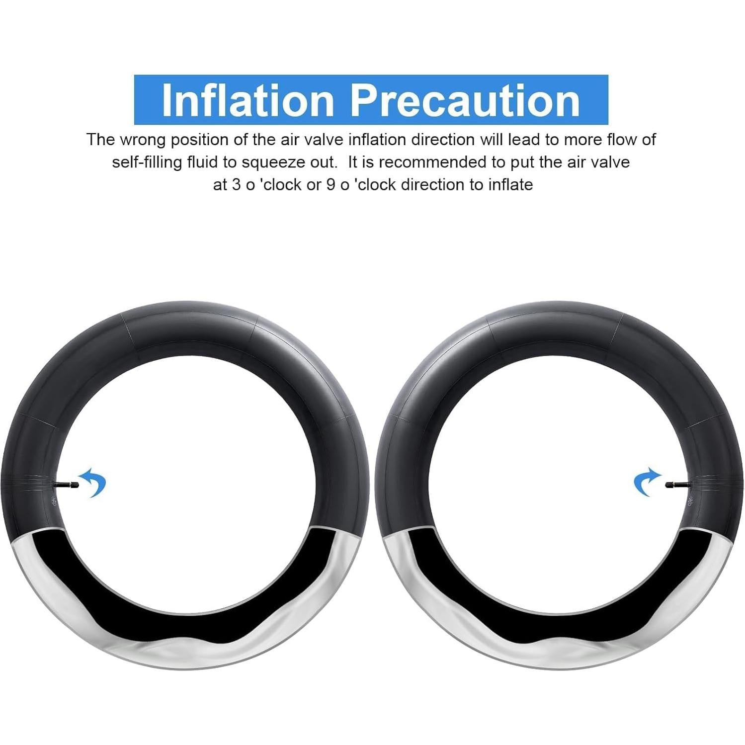 2 Tubos de Bicicleta Autoreparables 20x4.0/4.5 YunSCM