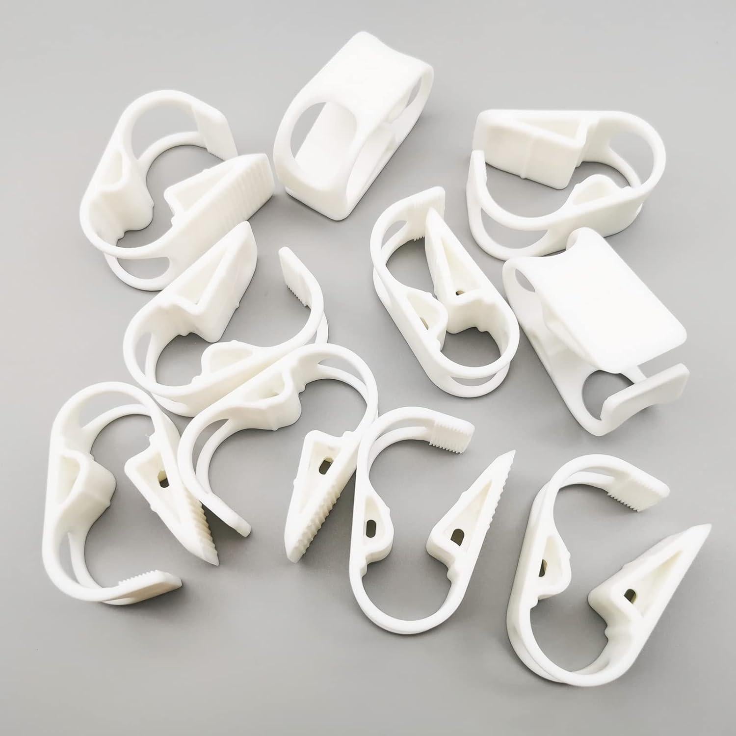 10 Abrazaderas de Tubo PBT Resistente al Calor 140°C 12-18mm