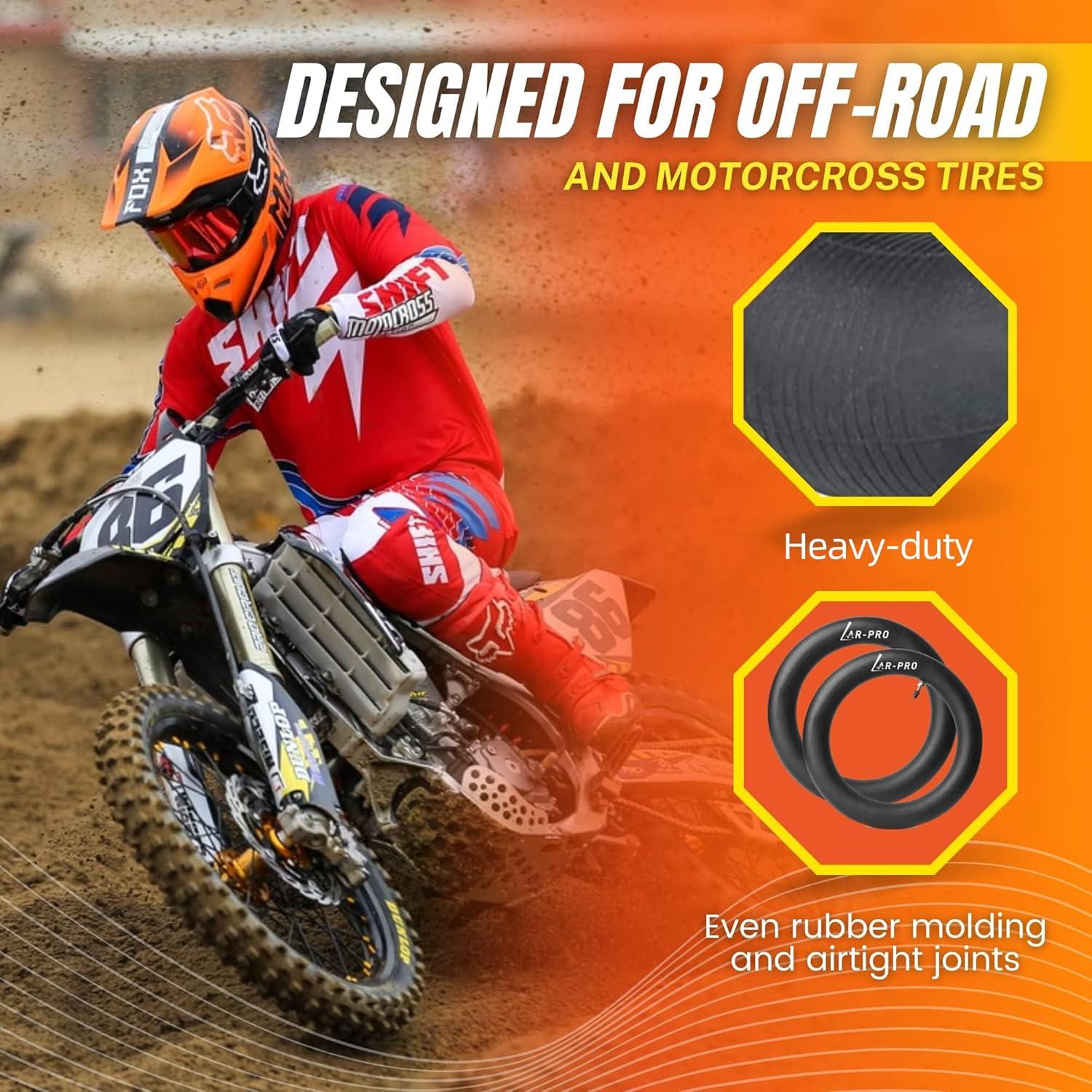 Tubo Interno de Motocicleta AR-PRO 100/90-19 Caucho Natural