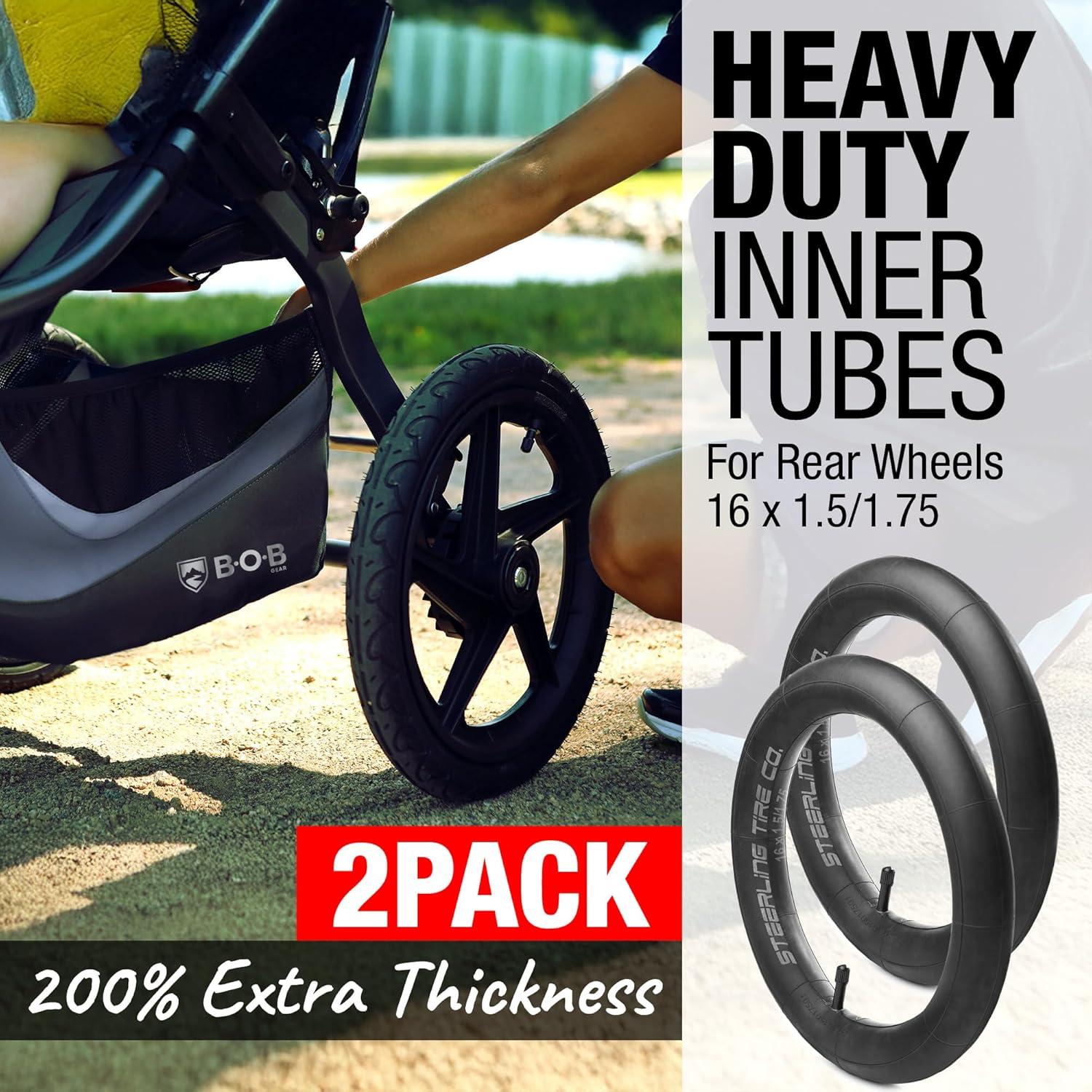 Neumático de Cochecito 16" x 1.75 Steerling Tire Co. Alta Resistencia