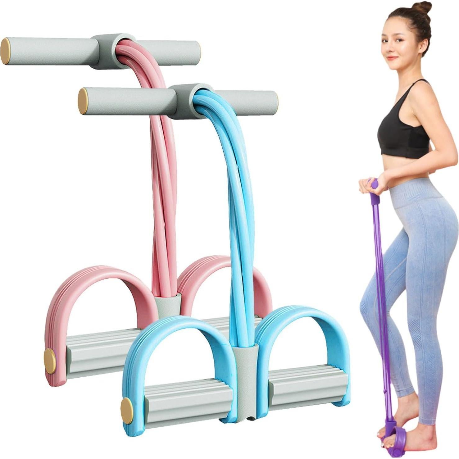 Banda de Resistencia con Pedal Genérico 6 Tubos Fitness Azul