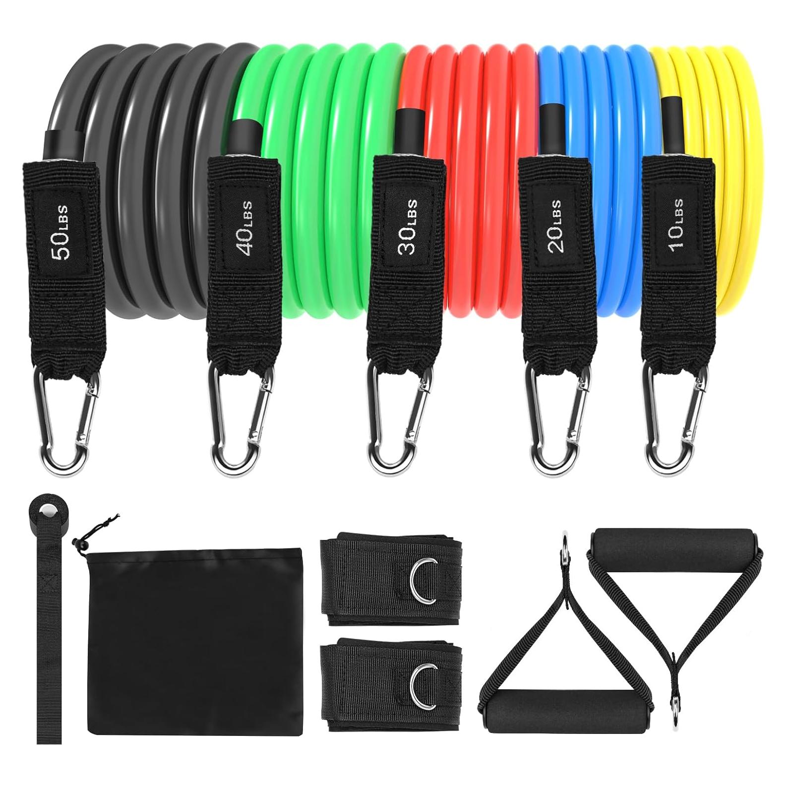 Juego de 5 Bandas de Resistencia twocorn - 4.5 a 22.7 kg