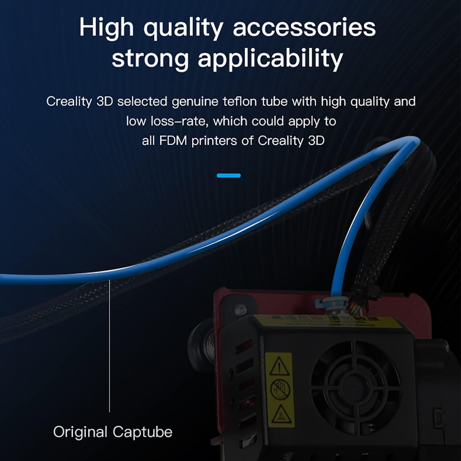 Tubo Bowden Capricornio Creality 2M PTFE para Filamento 1.75mm